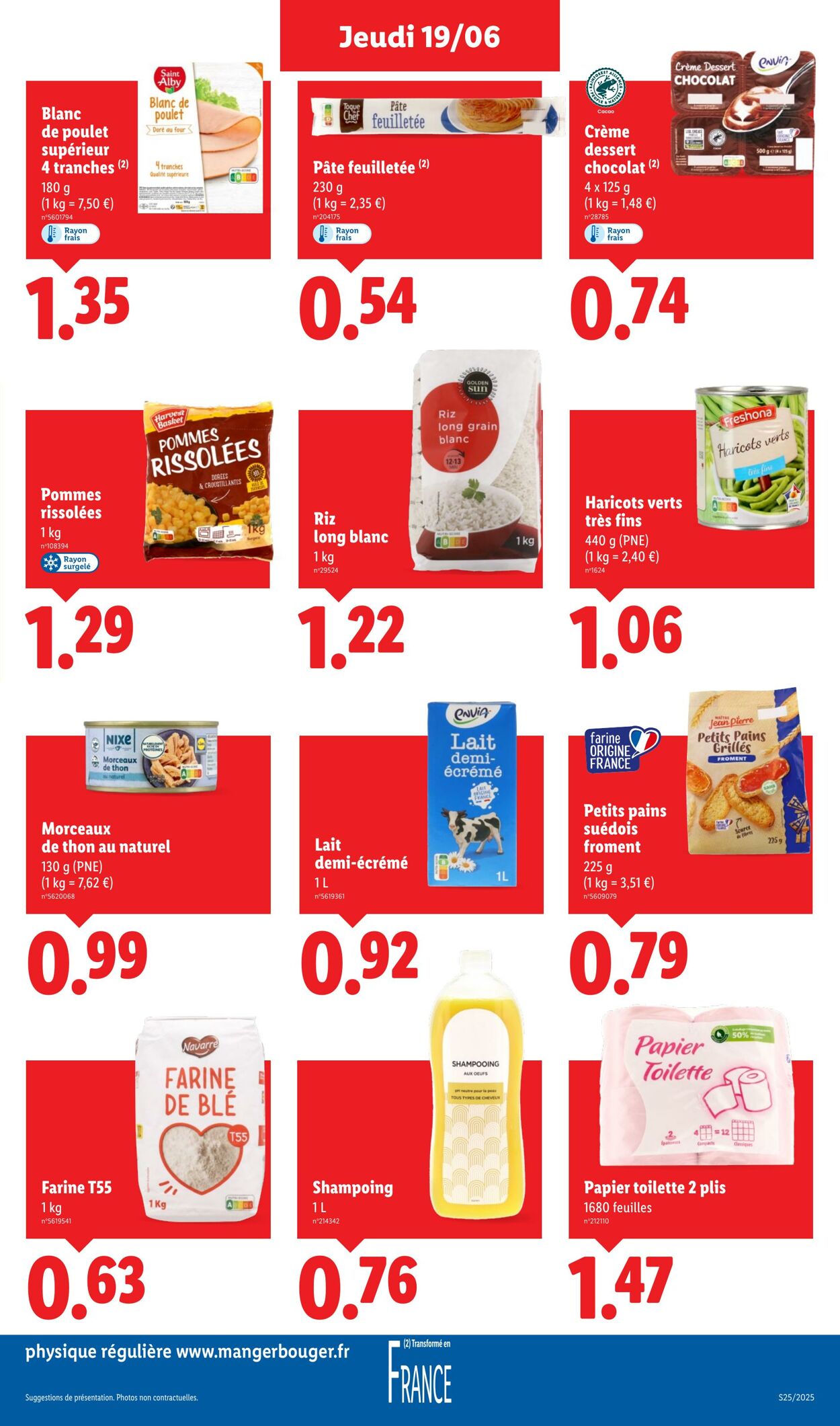 Catalogue Lidl 19.06.2025 - 25.06.2025