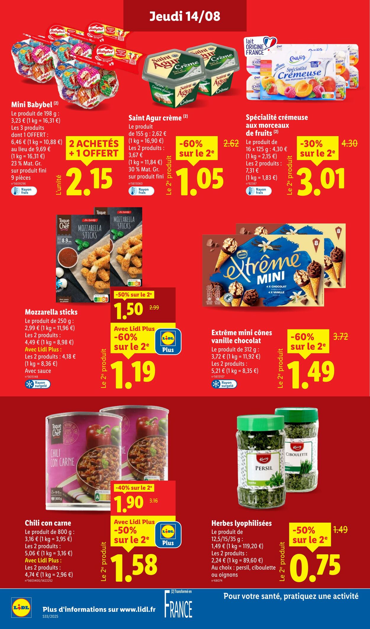 Catalogue Lidl 14.08.2025 - 20.08.2025