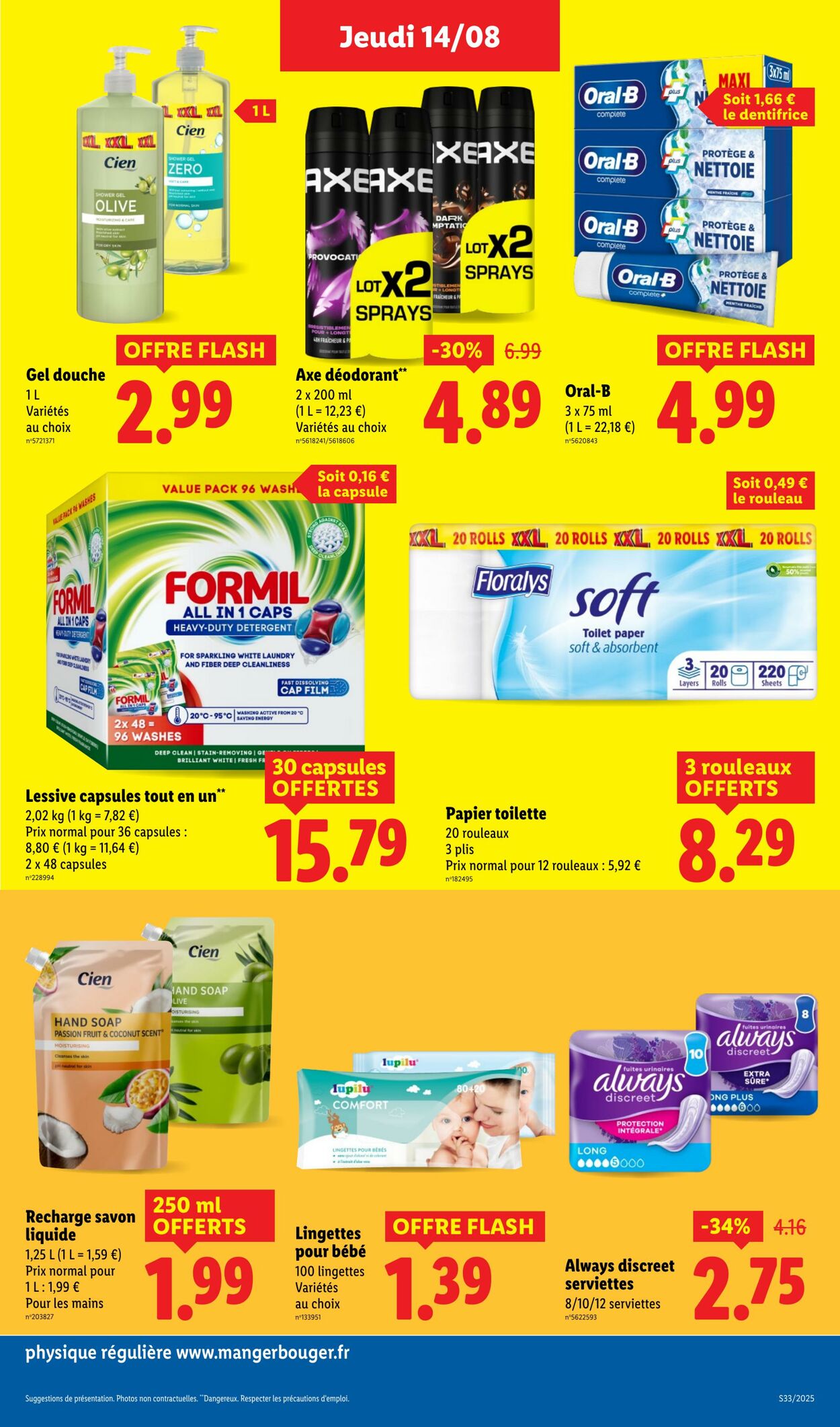 Catalogue Lidl 14.08.2025 - 20.08.2025