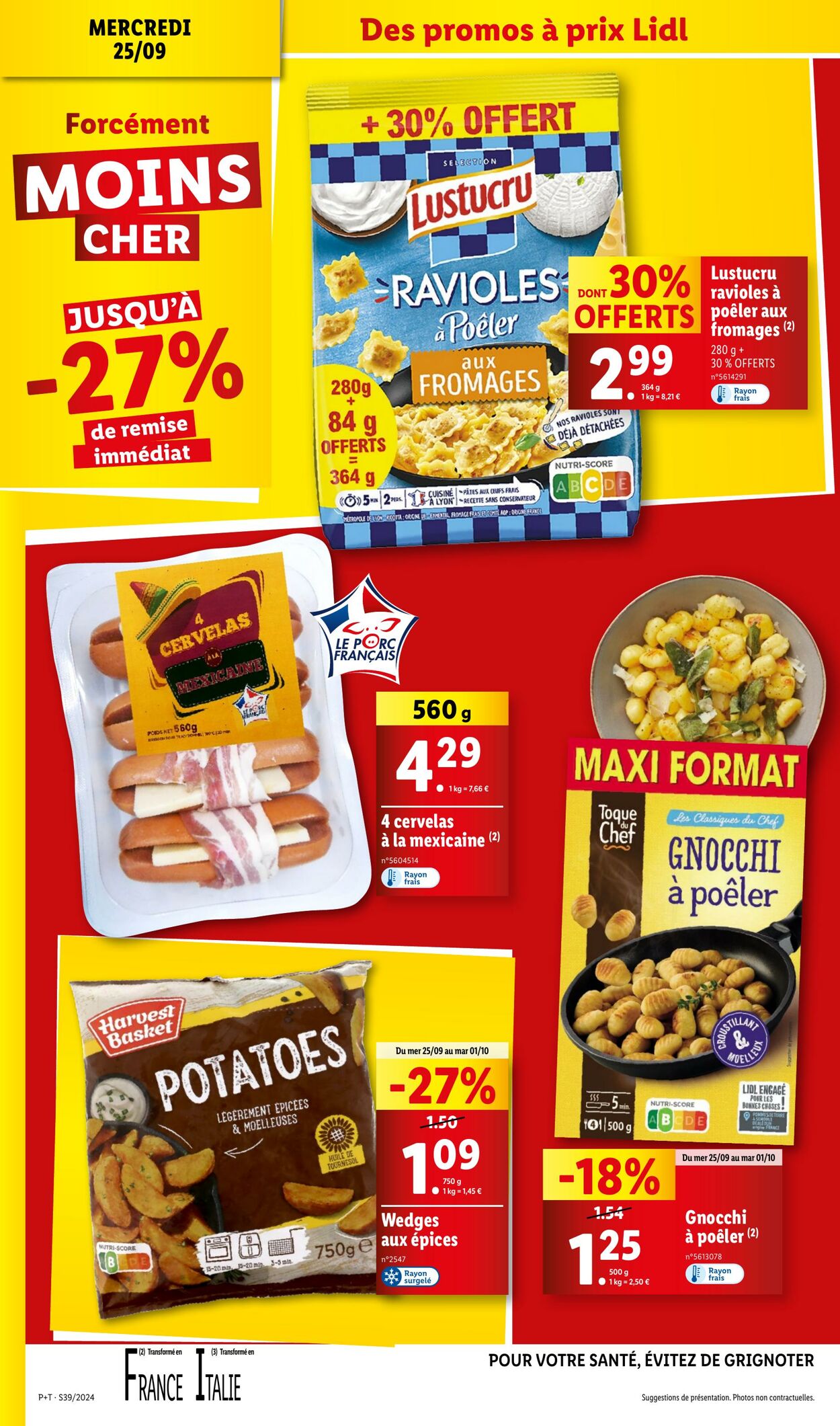 Catalogue Lidl 25.09.2024 - 01.10.2024