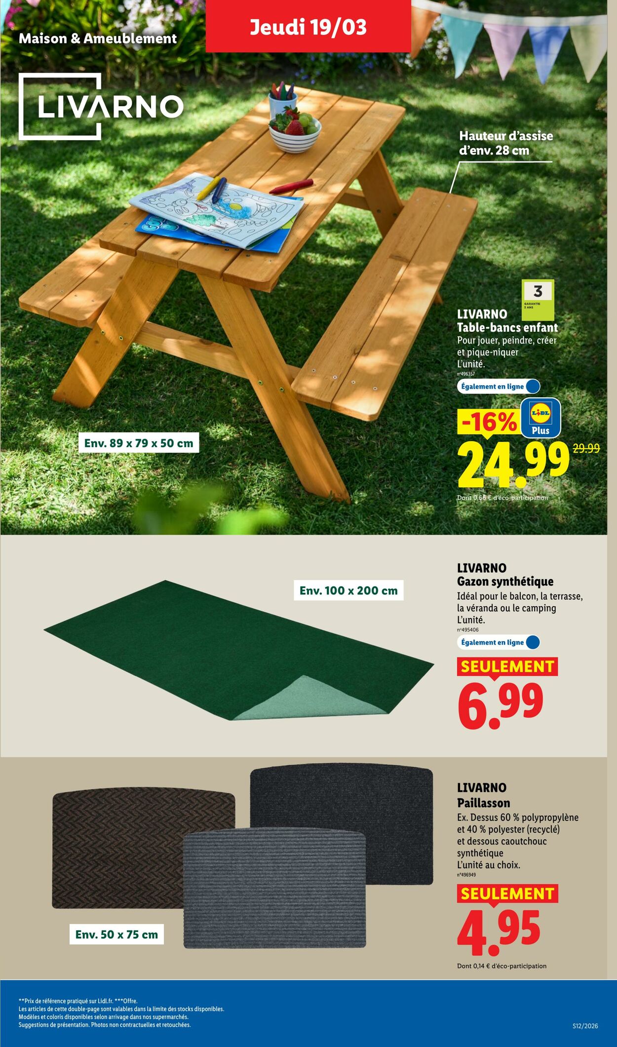 Catalogue Lidl 15.03.2026 - 25.03.2026