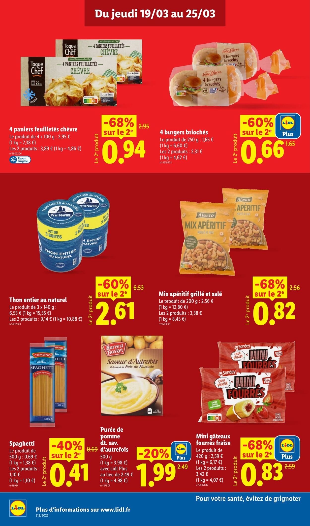 Catalogue Lidl 15.03.2026 - 25.03.2026
