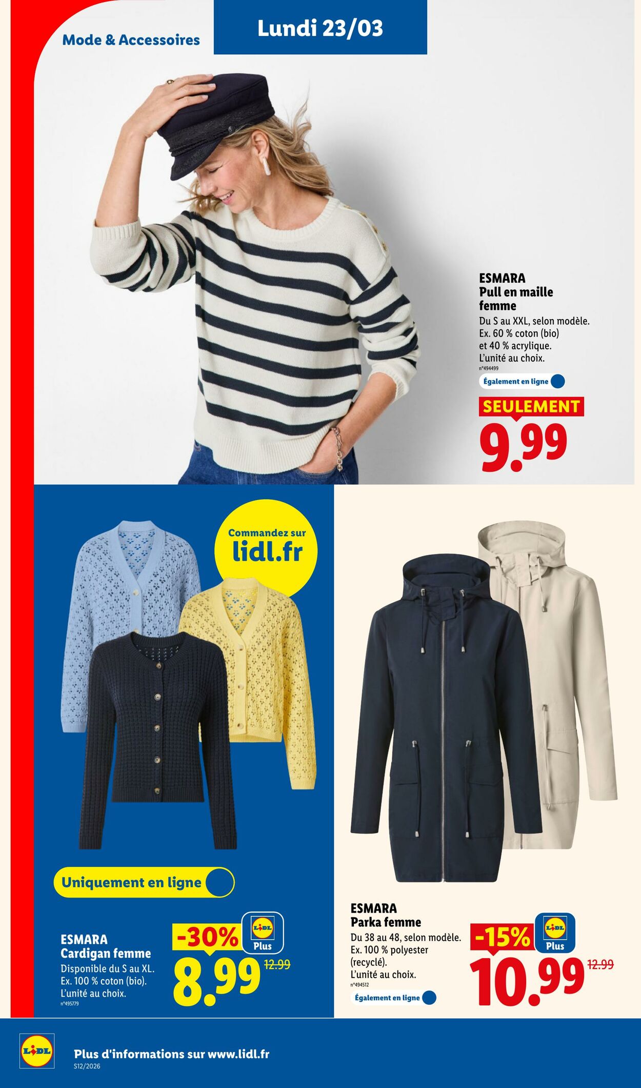 Catalogue Lidl 15.03.2026 - 25.03.2026
