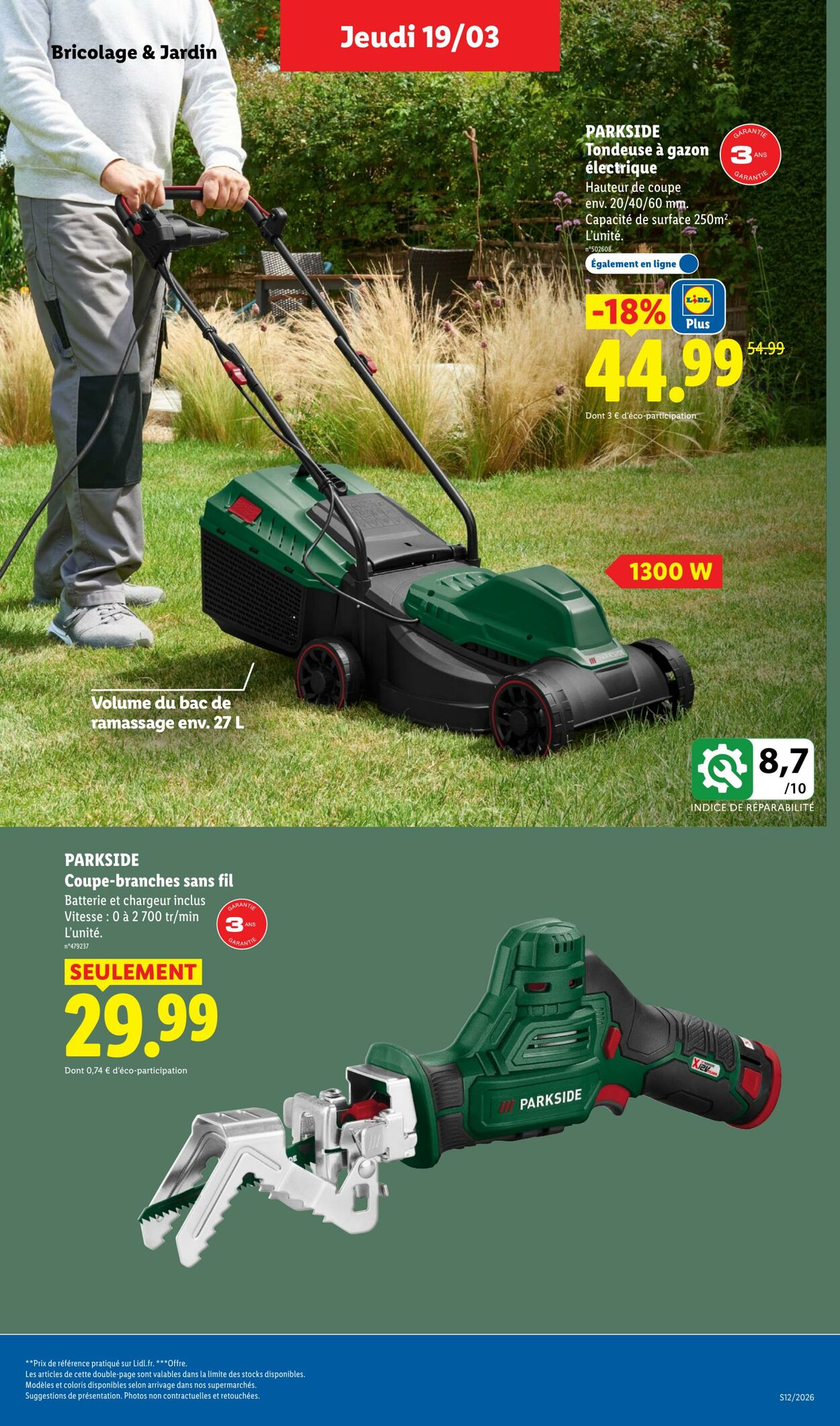 Catalogue Lidl 15.03.2026 - 25.03.2026