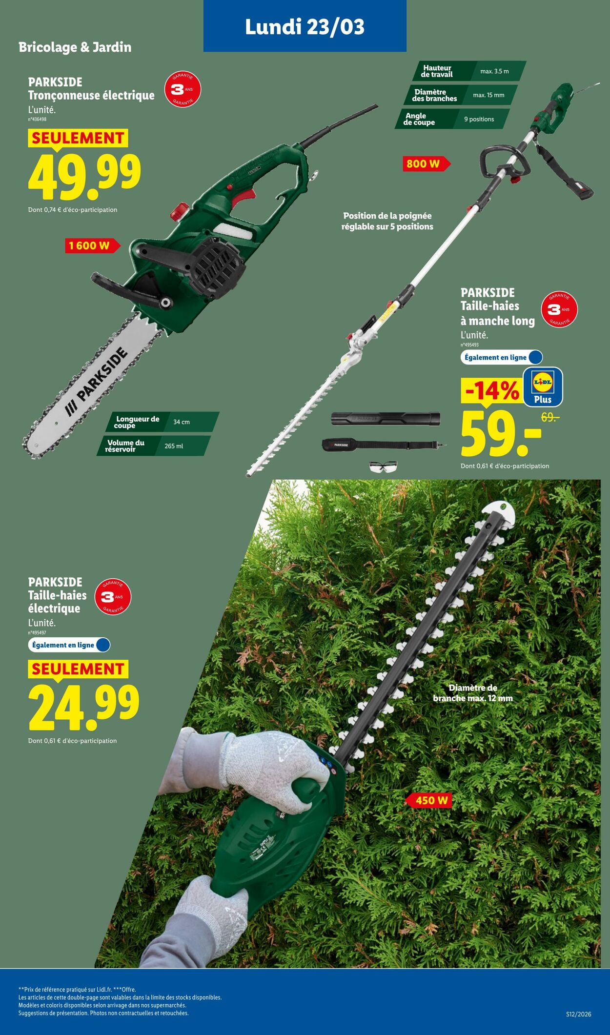 Catalogue Lidl 15.03.2026 - 25.03.2026