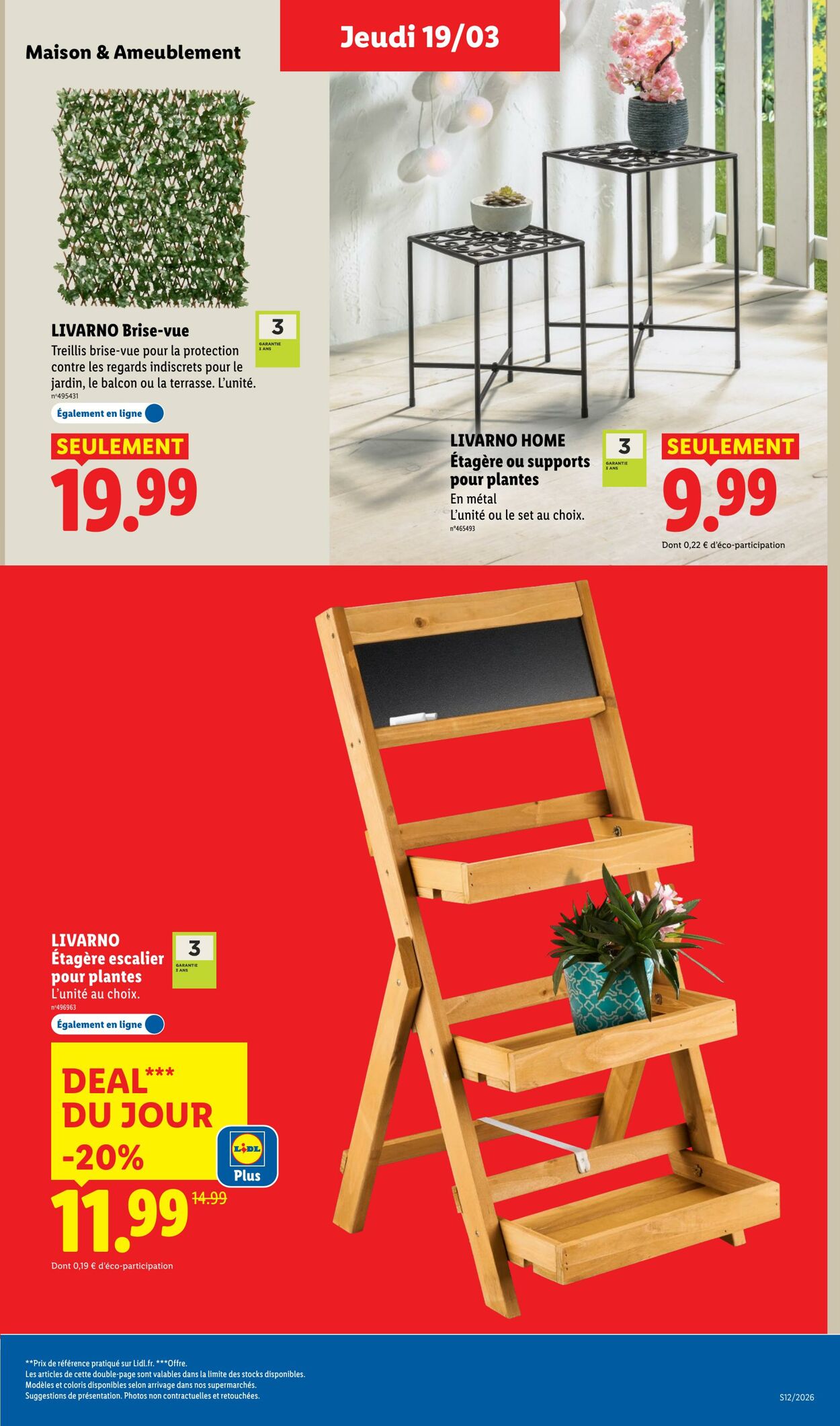 Catalogue Lidl 15.03.2026 - 25.03.2026