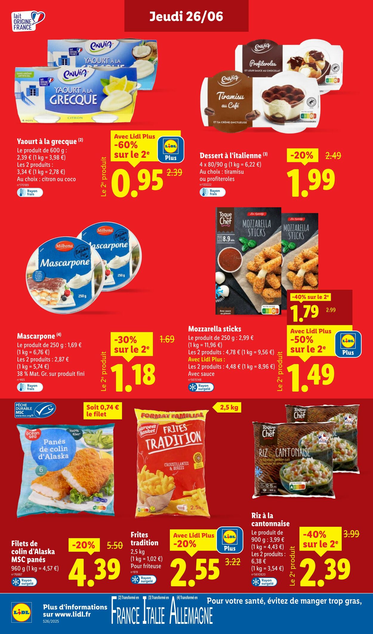 Catalogue Lidl 26.06.2025 - 02.07.2025