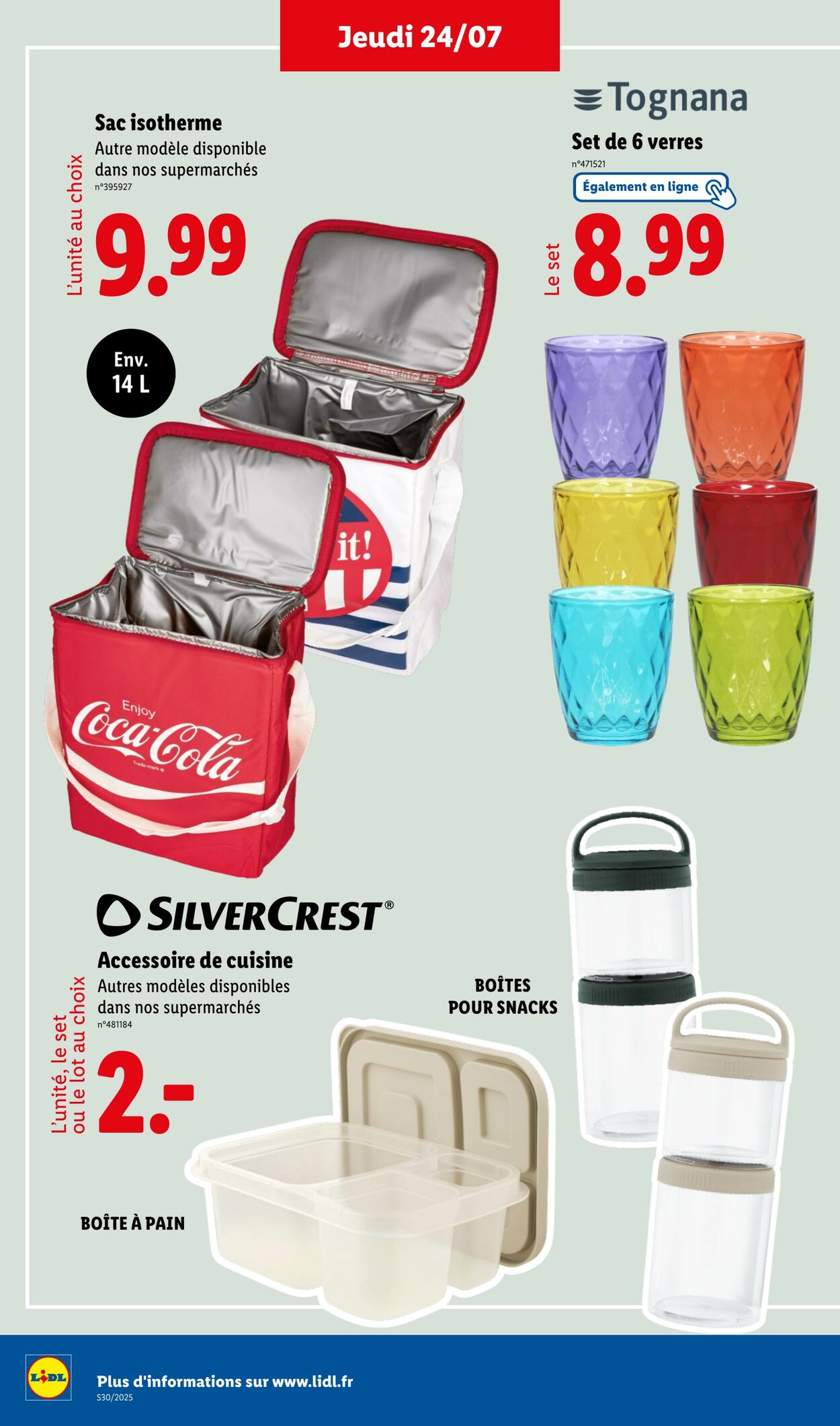 Catalogue Lidl 24.07.2025 - 30.07.2025