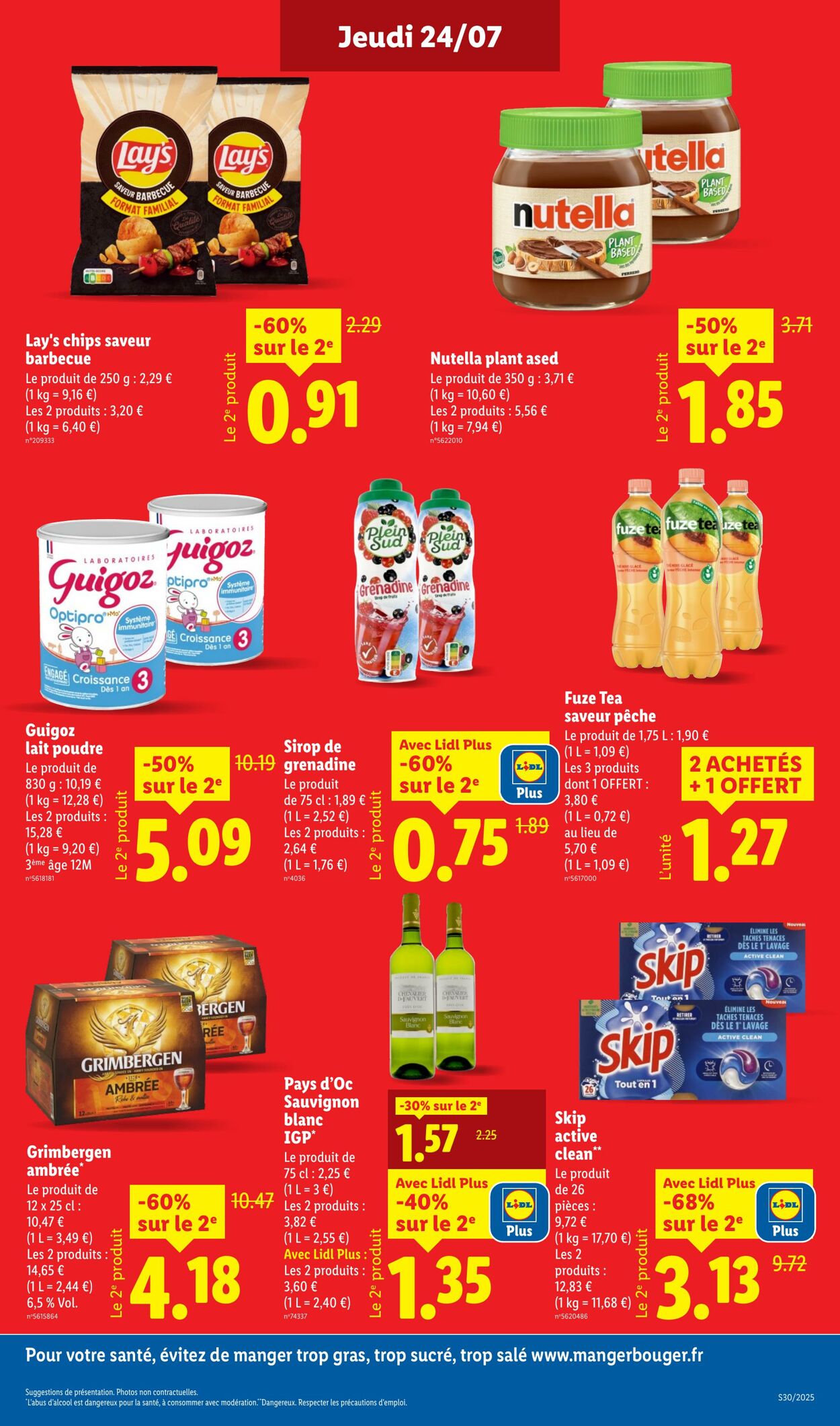 Catalogue Lidl 24.07.2025 - 30.07.2025