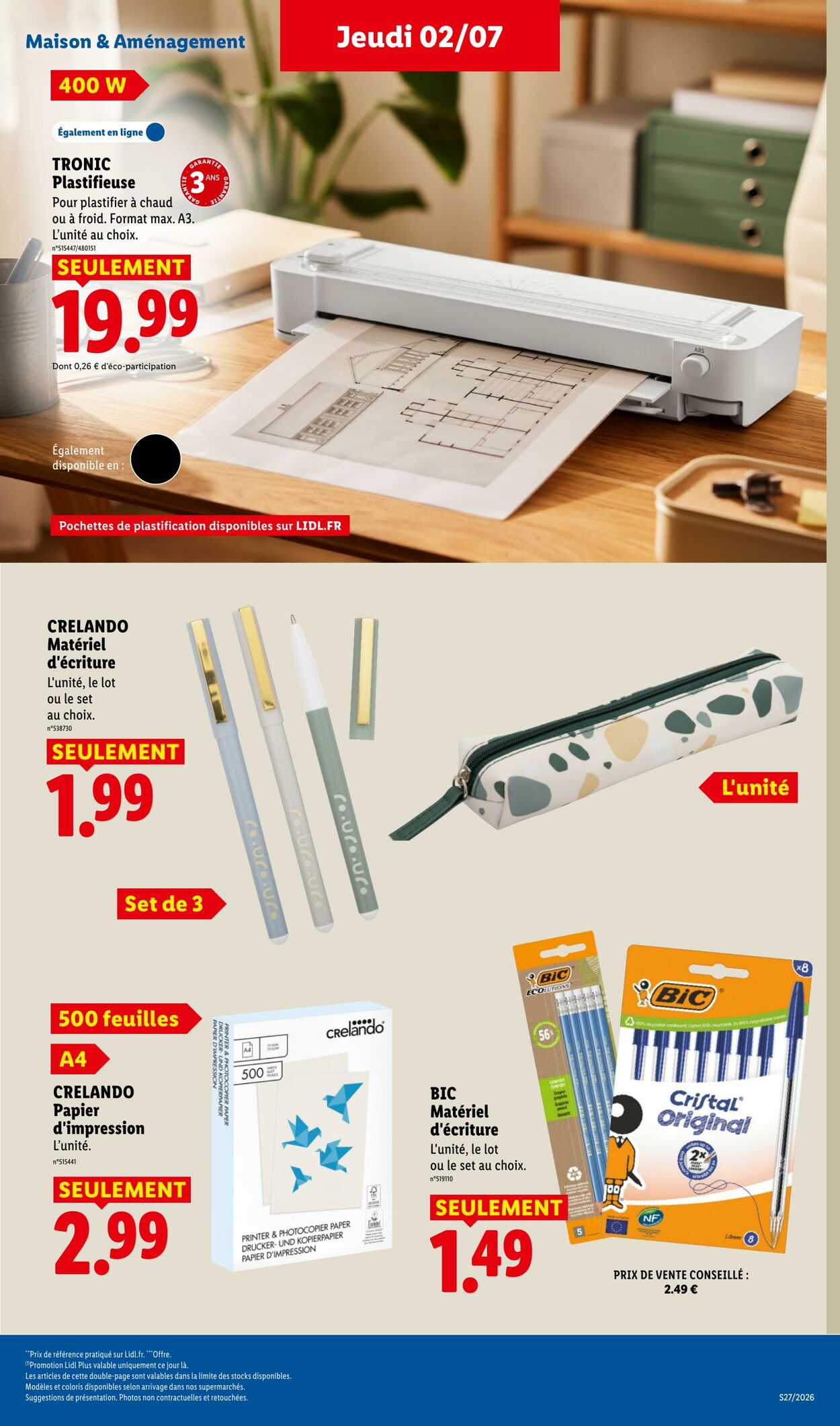 Catalogue Lidl 28.06.2026 - 08.07.2026