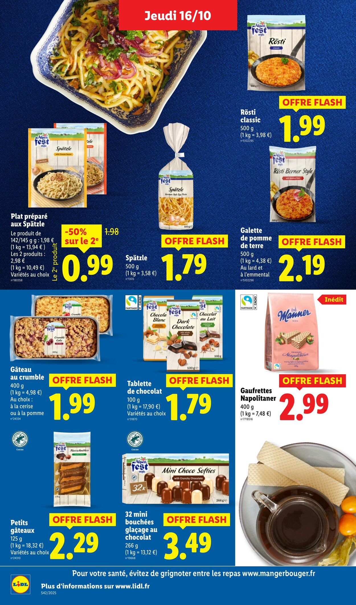 Catalogue Lidl 16.10.2025 - 22.10.2025