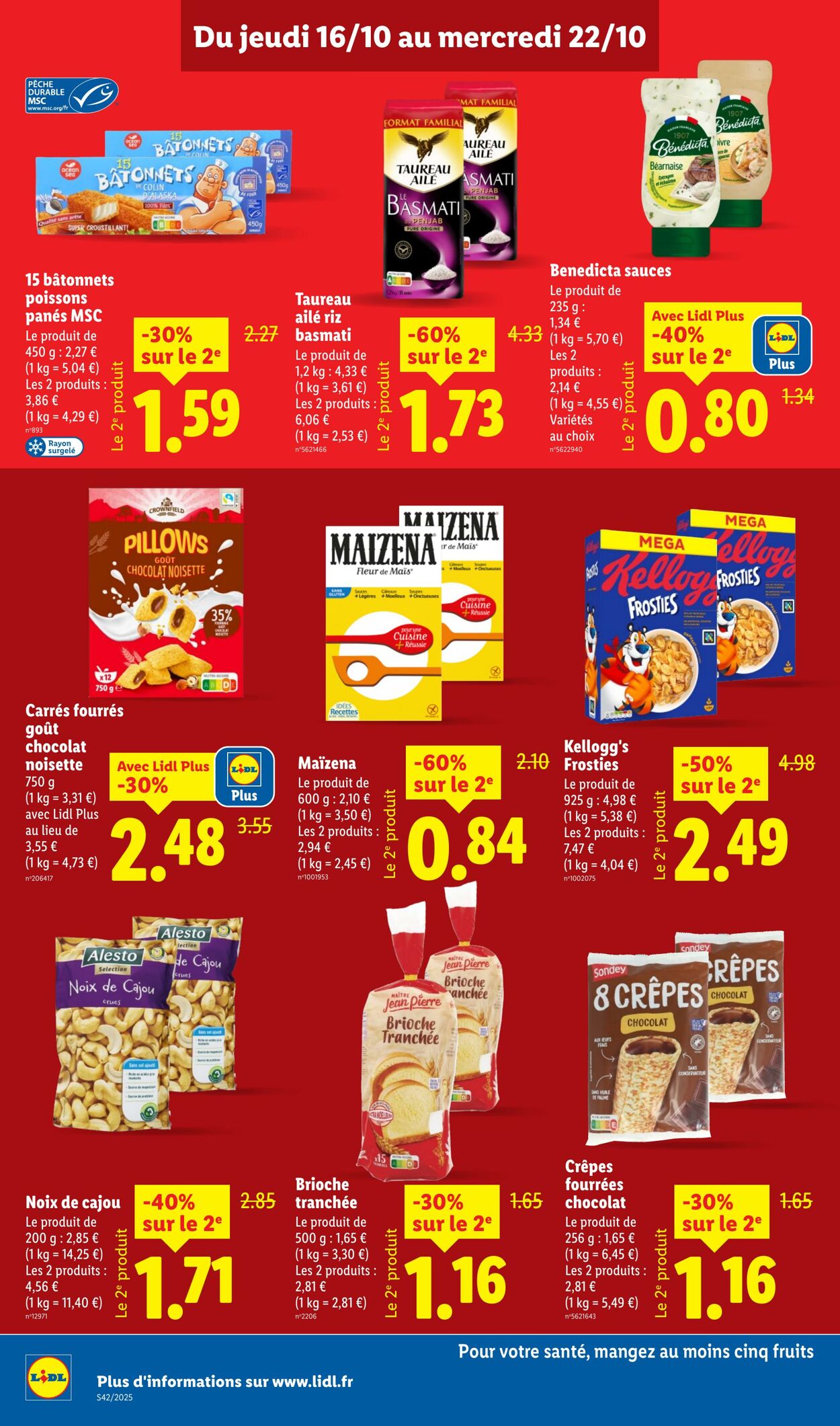 Catalogue Lidl 16.10.2025 - 22.10.2025