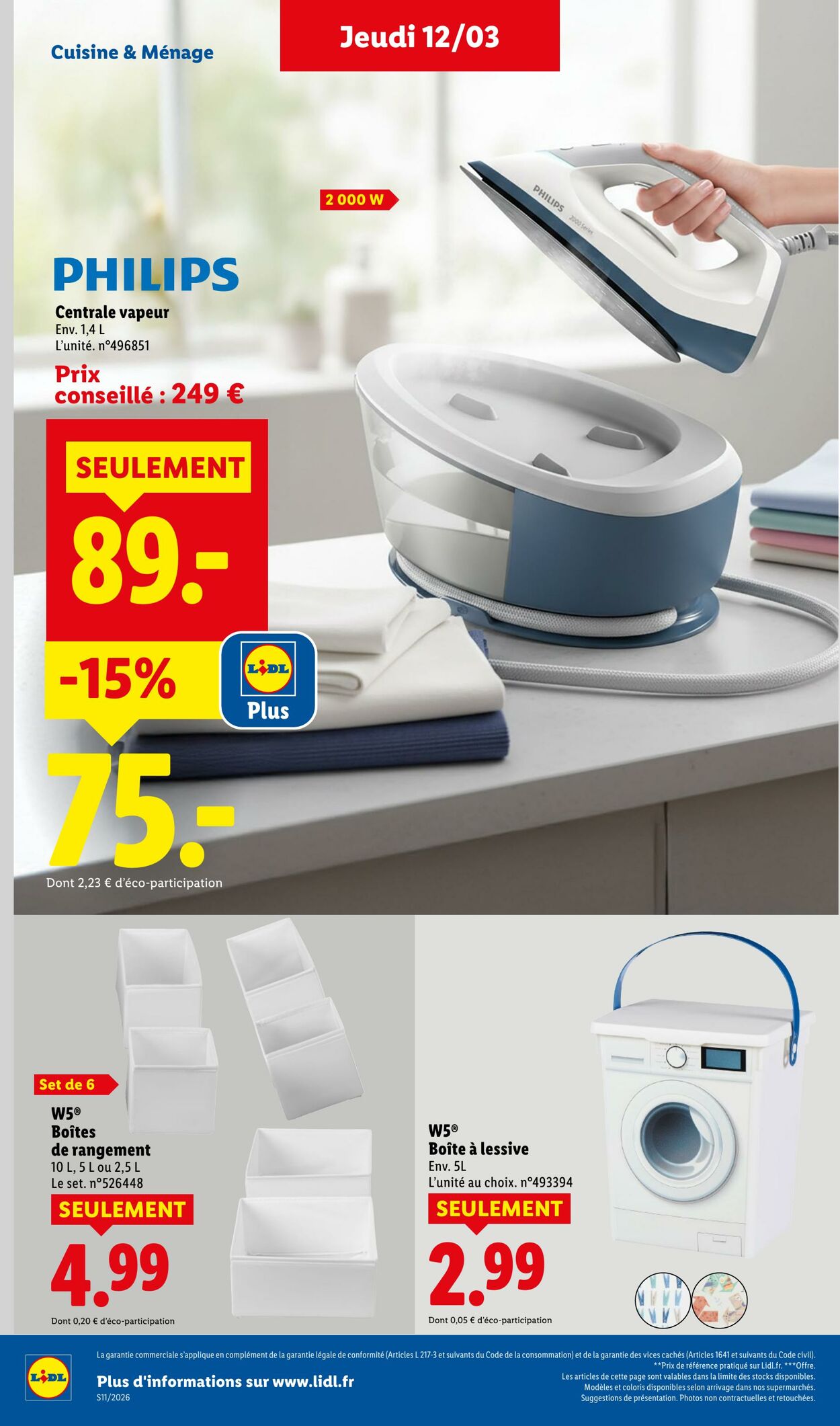 Catalogue Lidl 08.03.2026 - 18.03.2026