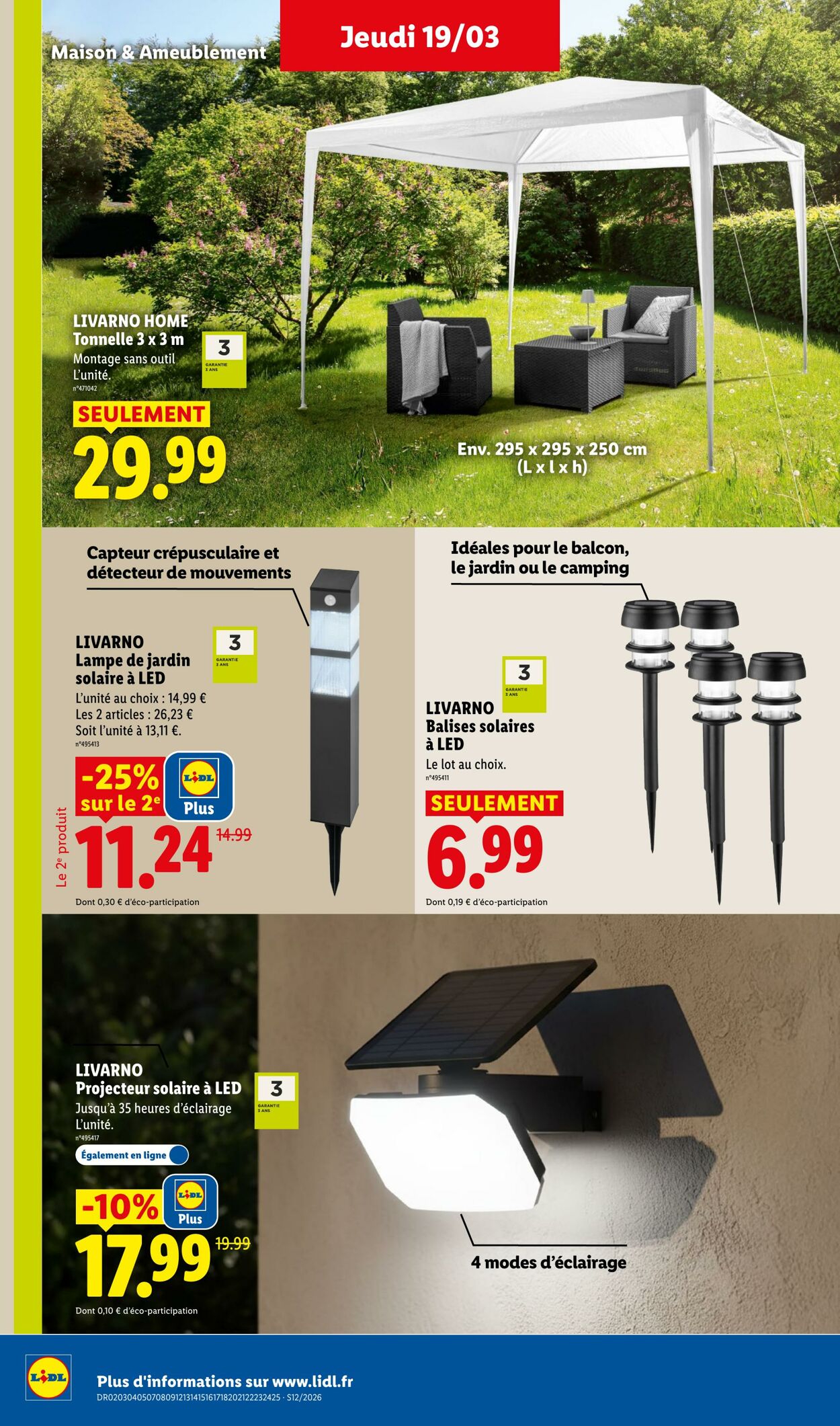 Catalogue Lidl 15.03.2026 - 25.03.2026