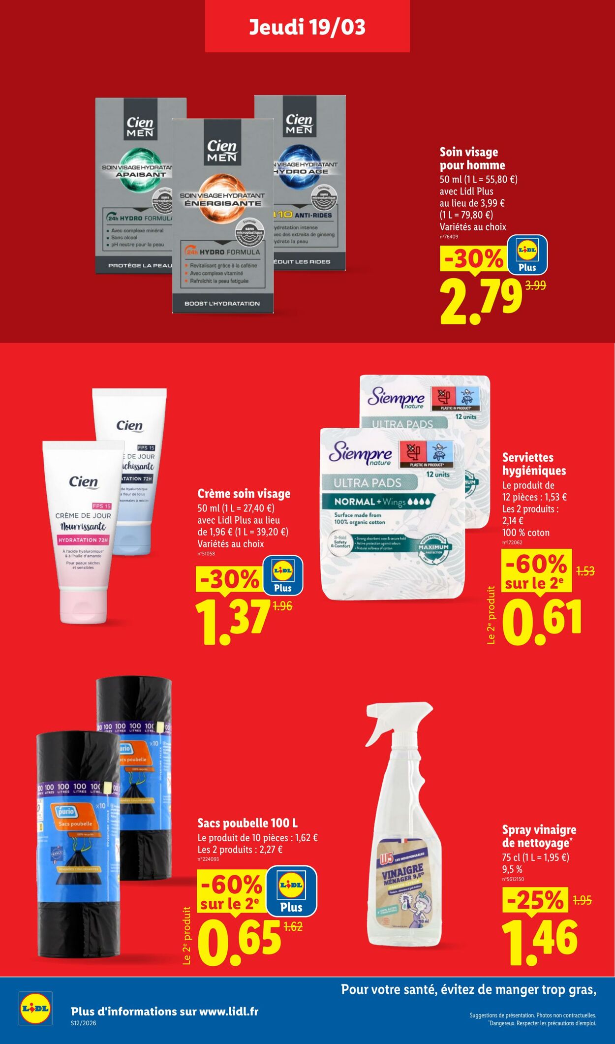Catalogue Lidl 15.03.2026 - 25.03.2026