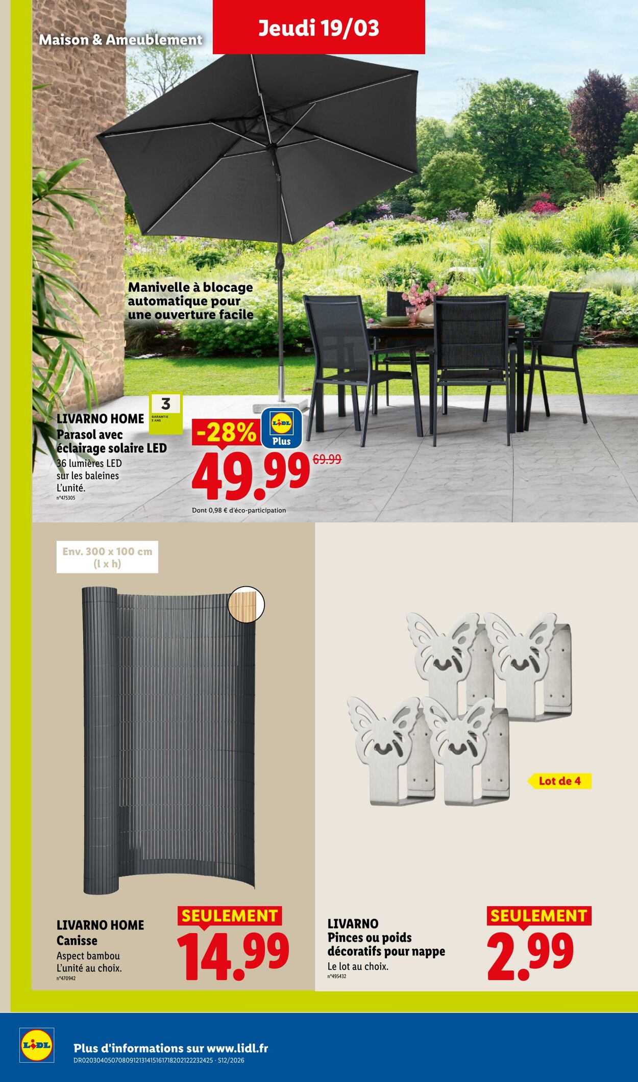Catalogue Lidl 15.03.2026 - 25.03.2026