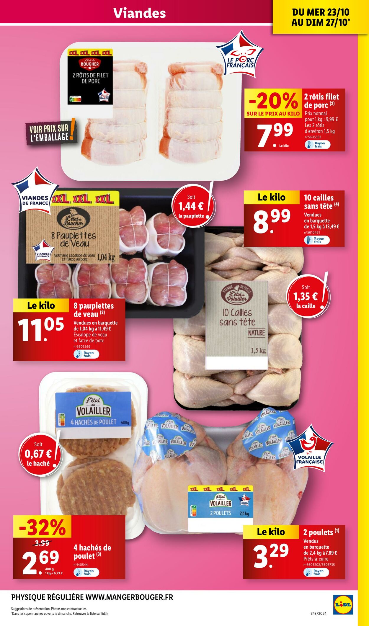 Catalogue Lidl 23.10.2024 - 29.10.2024