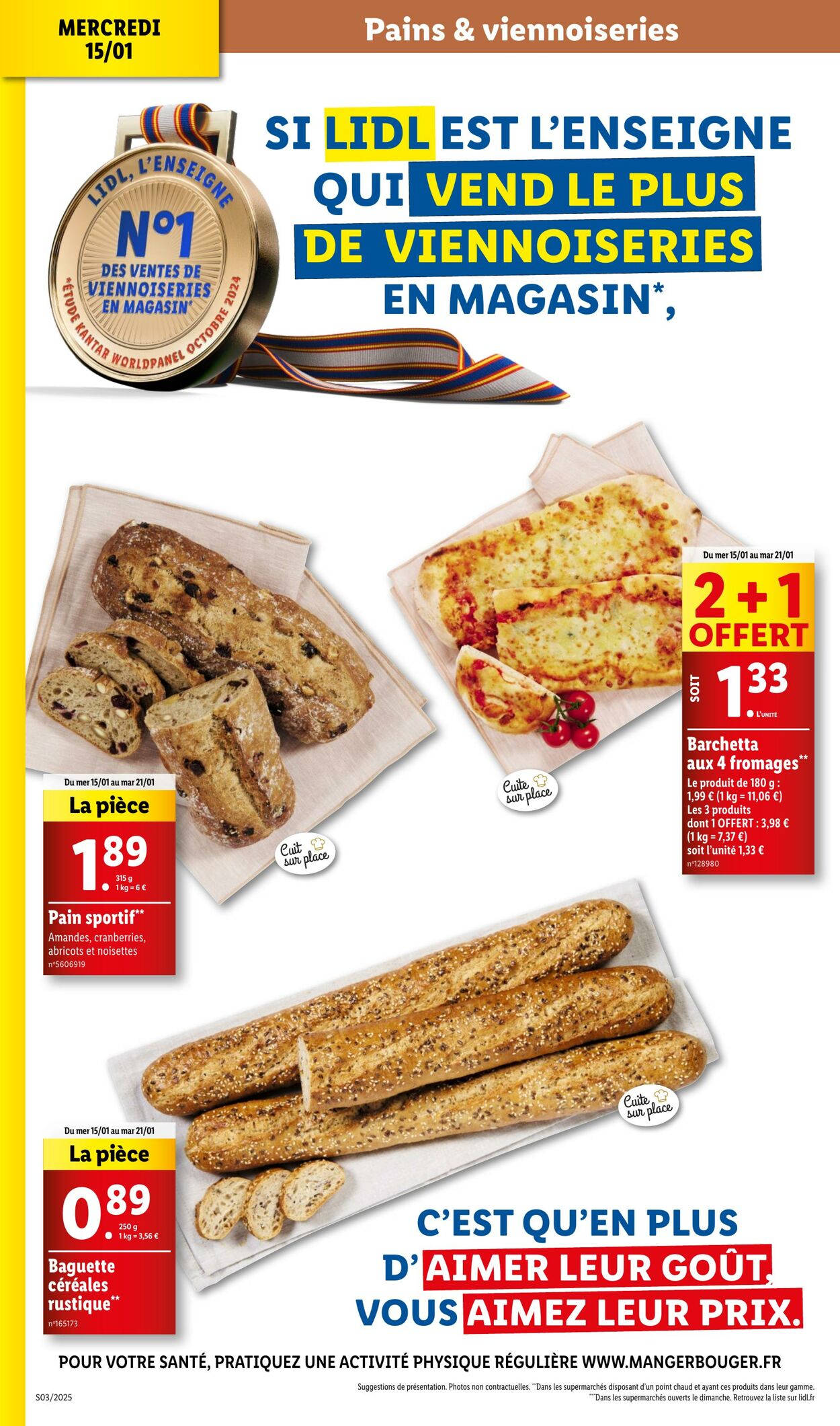 Catalogue Lidl 15.01.2025 - 21.01.2025