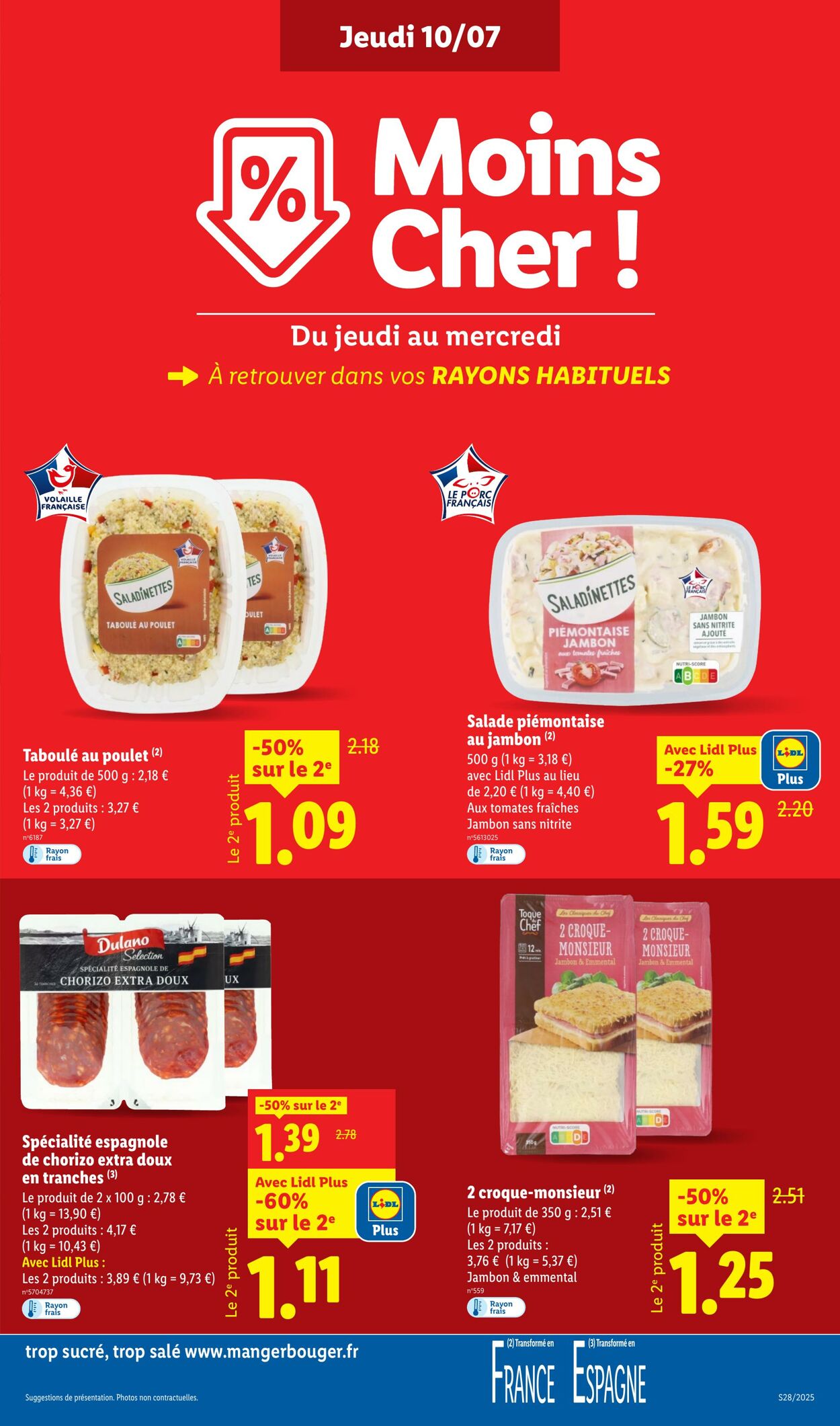 Catalogue Lidl 10.07.2025 - 16.07.2025