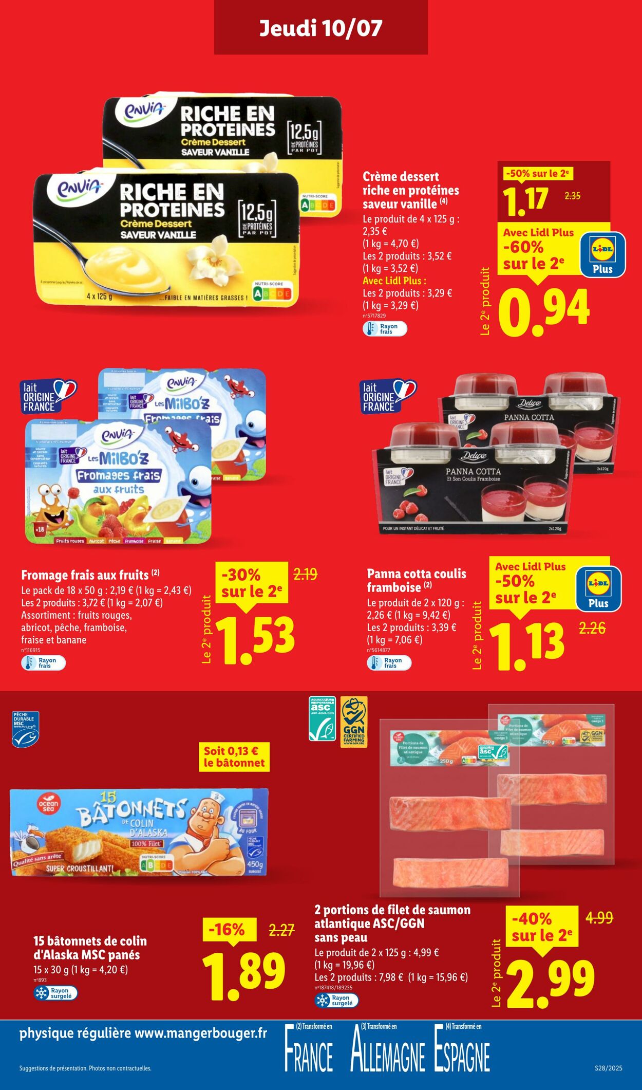 Catalogue Lidl 10.07.2025 - 16.07.2025