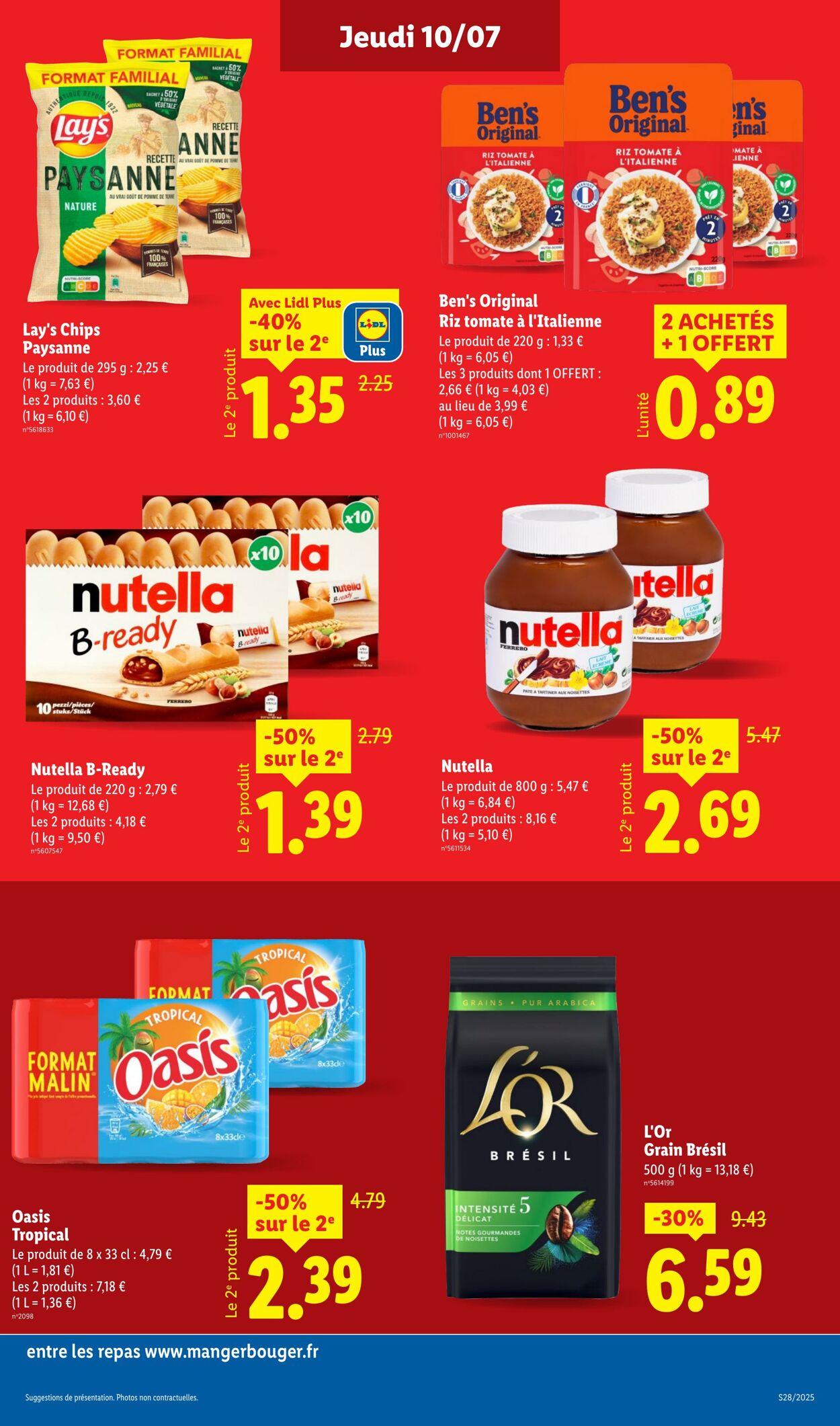 Catalogue Lidl 10.07.2025 - 16.07.2025