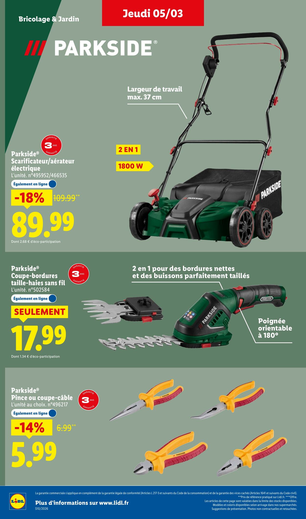 Catalogue Lidl 01.03.2026 - 11.03.2026