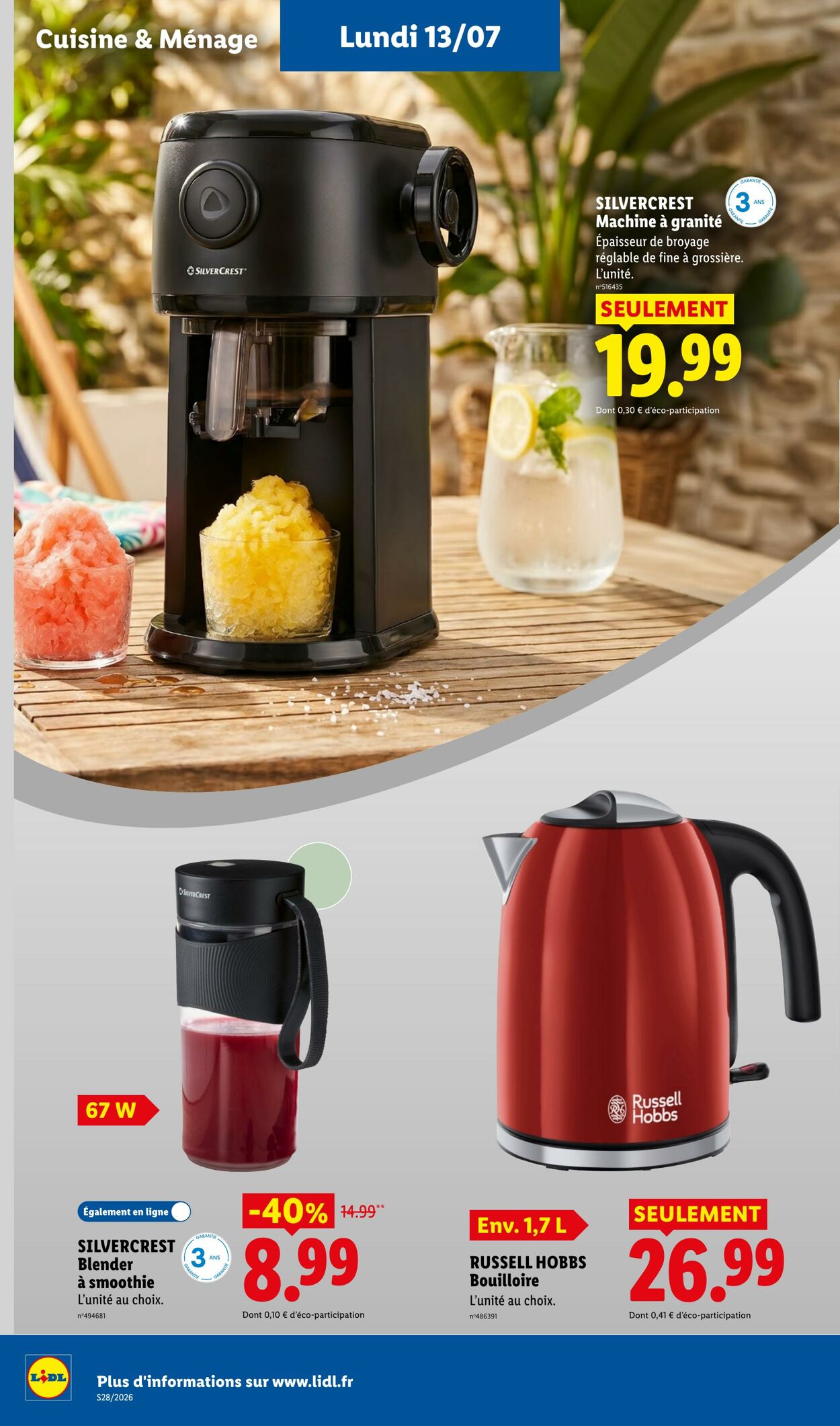 Catalogue Lidl 05.07.2026 - 15.07.2026
