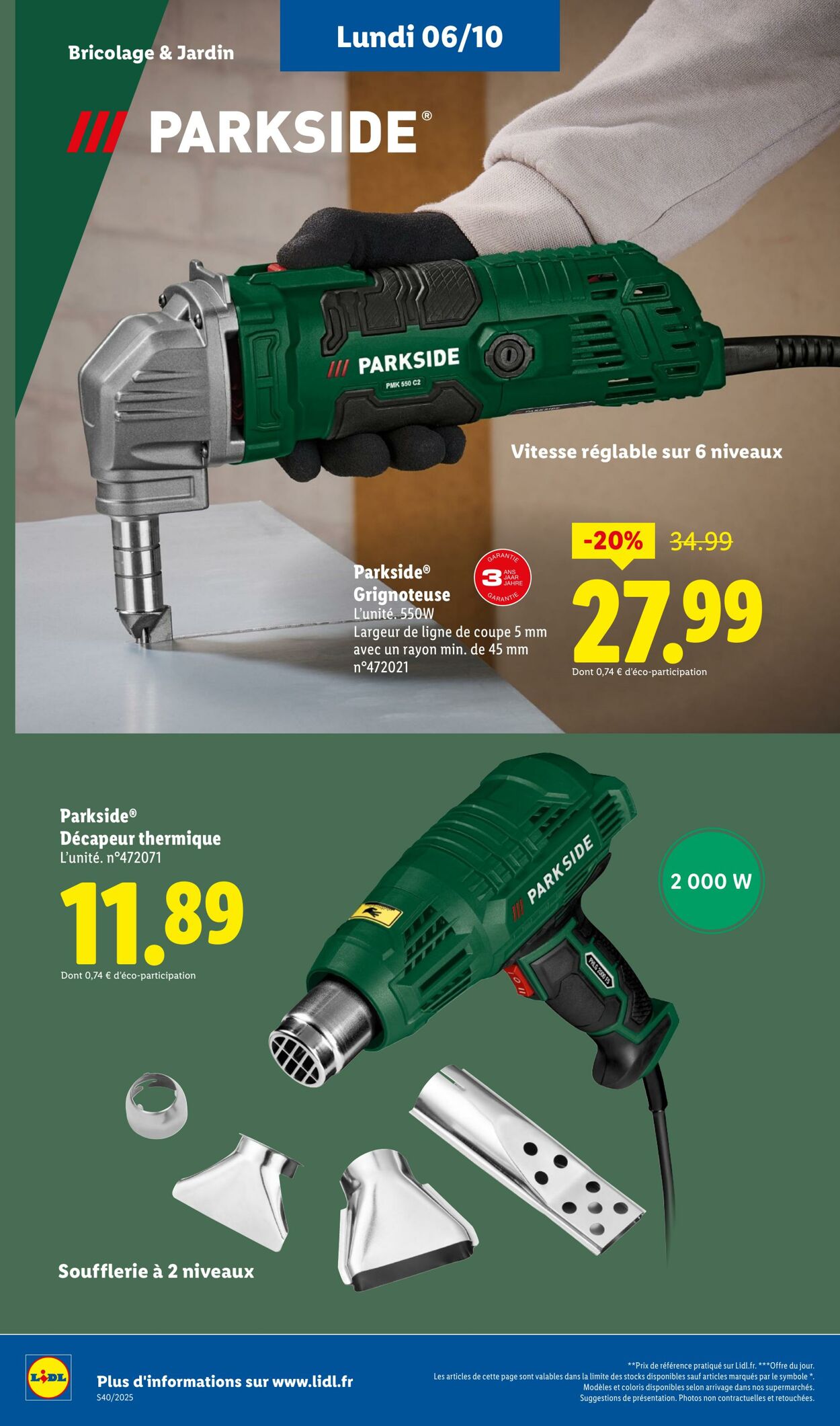 Catalogue Lidl 02.10.2025 - 08.10.2025