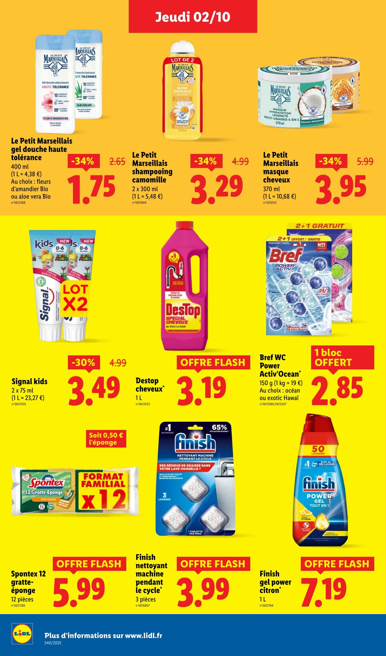 Catalogue Lidl 02.10.2025 - 08.10.2025