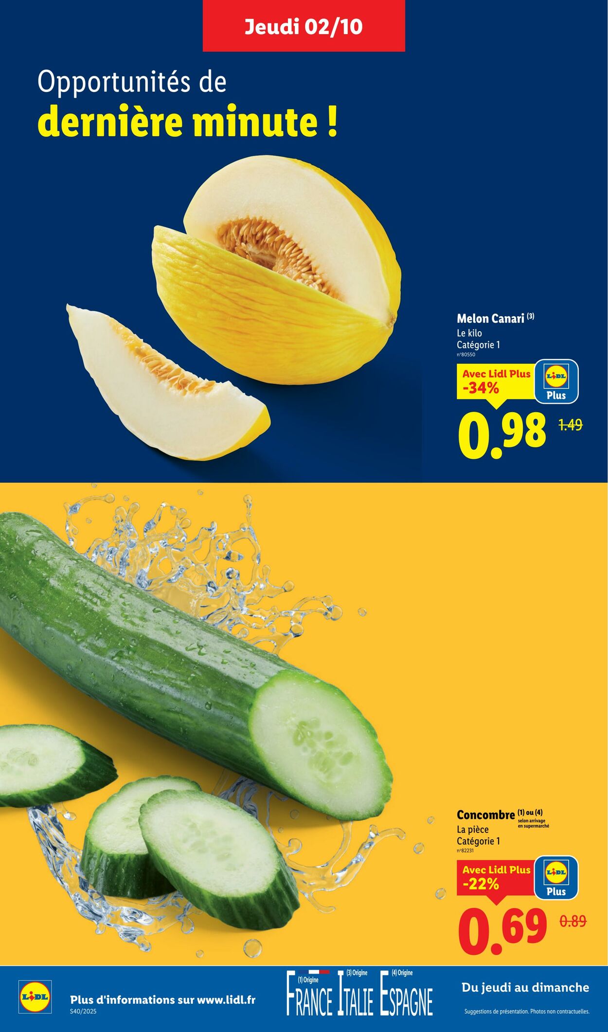 Catalogue Lidl 02.10.2025 - 08.10.2025