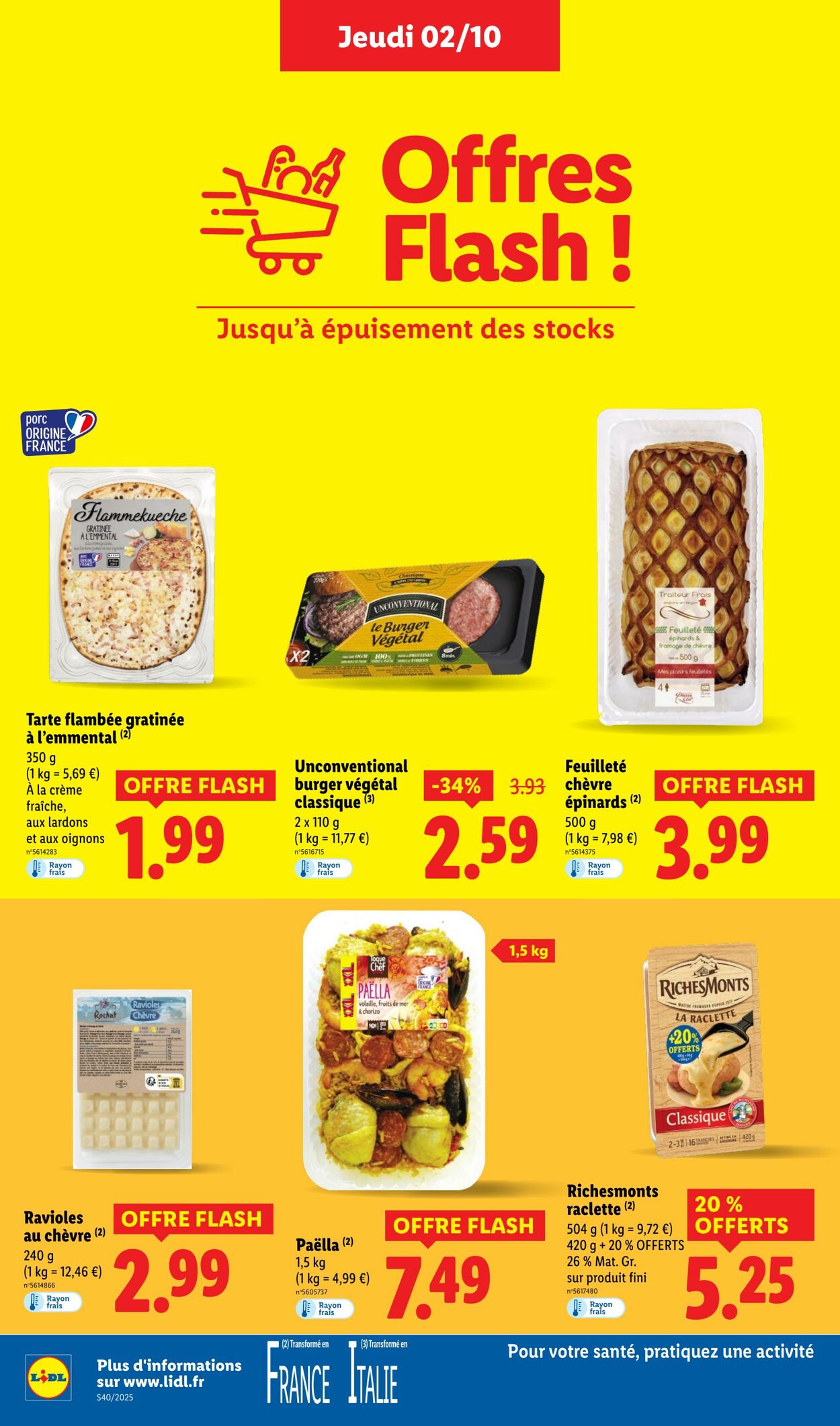 Catalogue Lidl 02.10.2025 - 08.10.2025