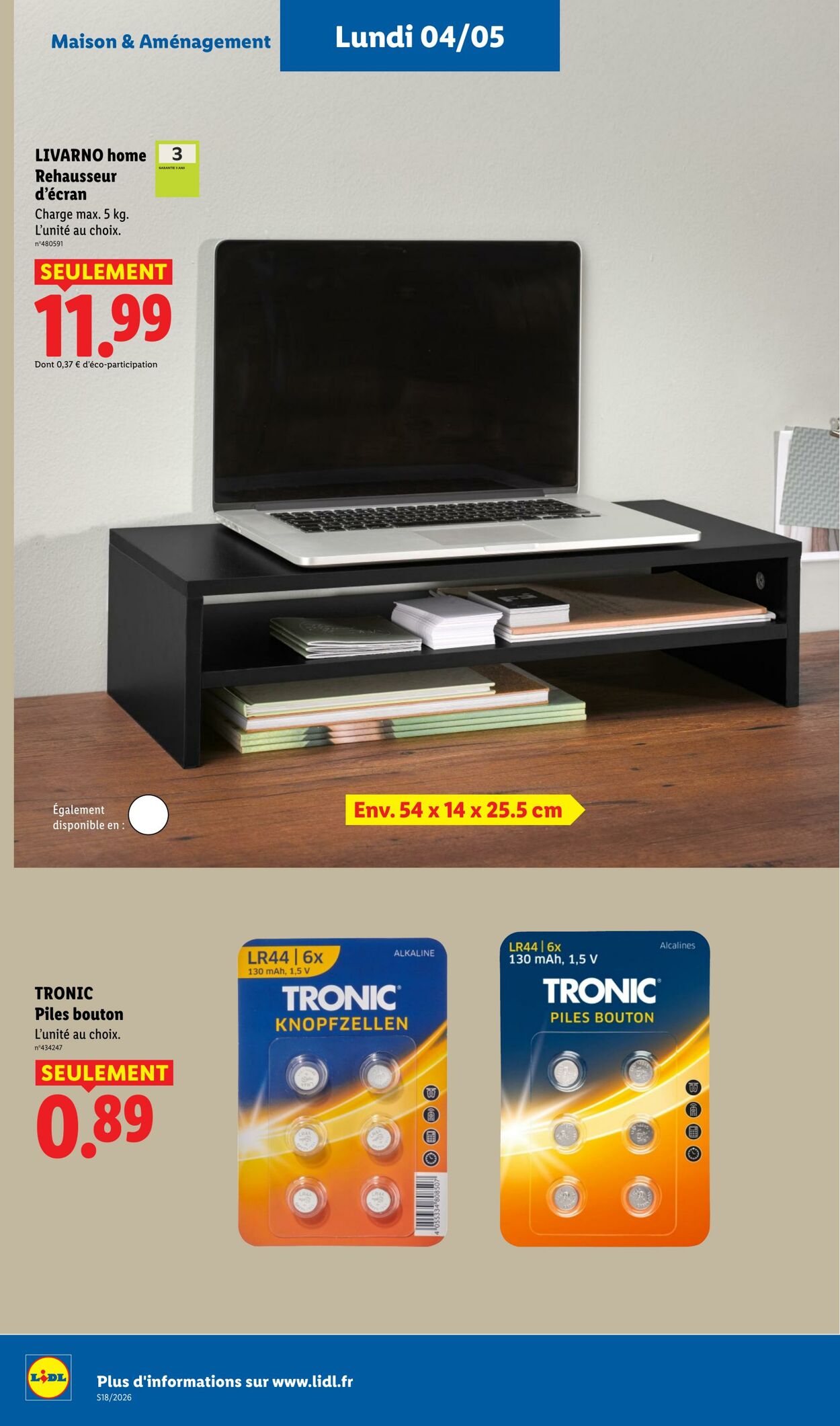 Catalogue Lidl 26.04.2026 - 06.05.2026