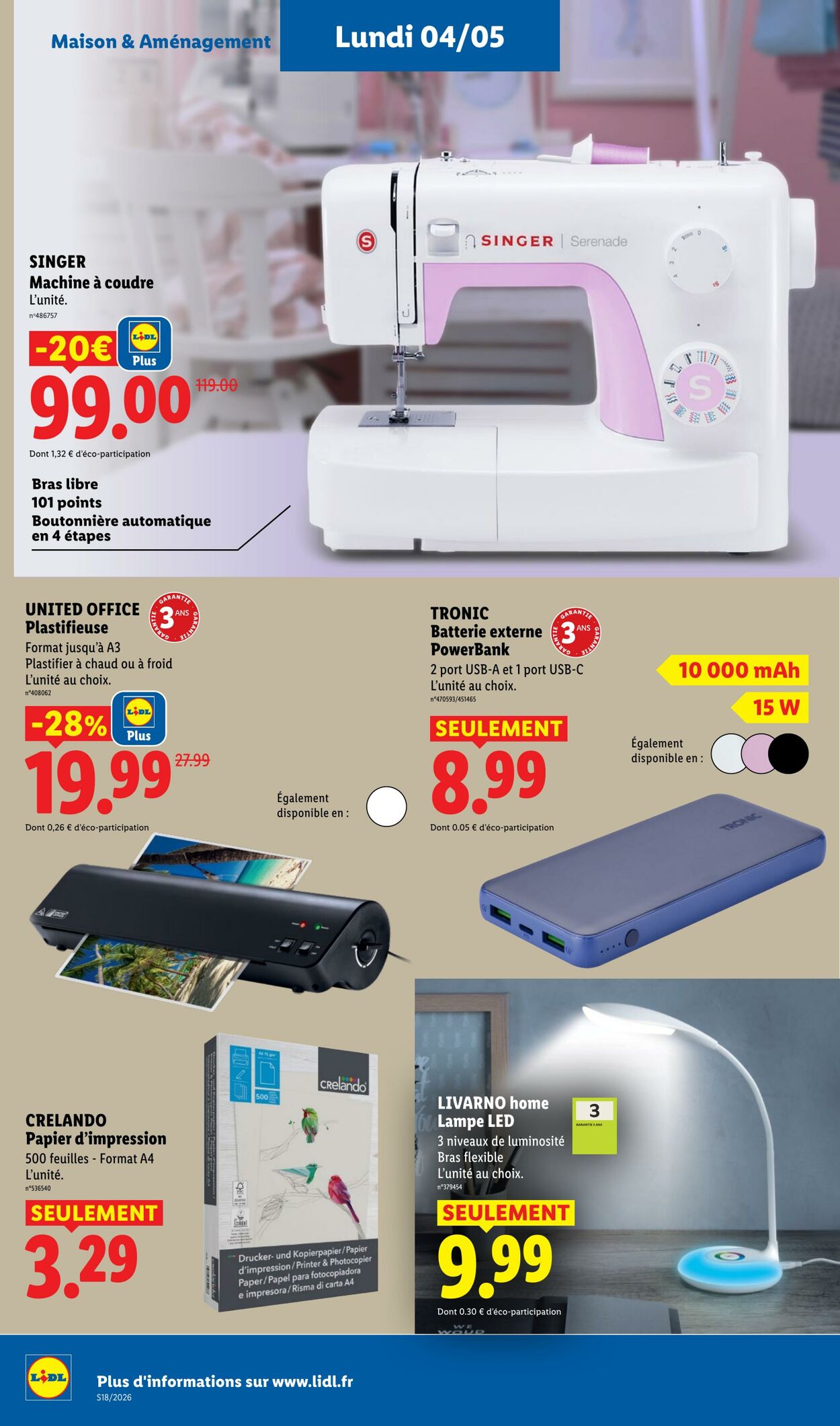 Catalogue Lidl 26.04.2026 - 06.05.2026