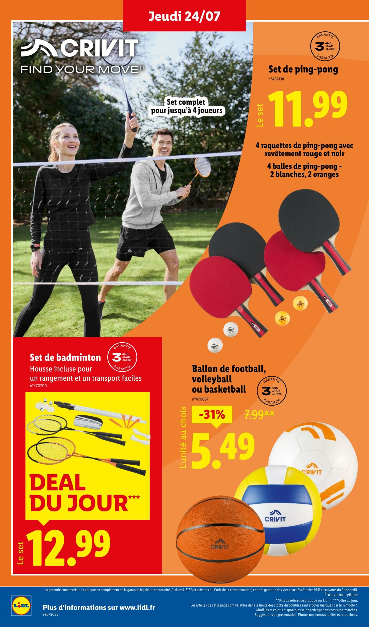 Catalogue Lidl 24.07.2025 - 30.07.2025