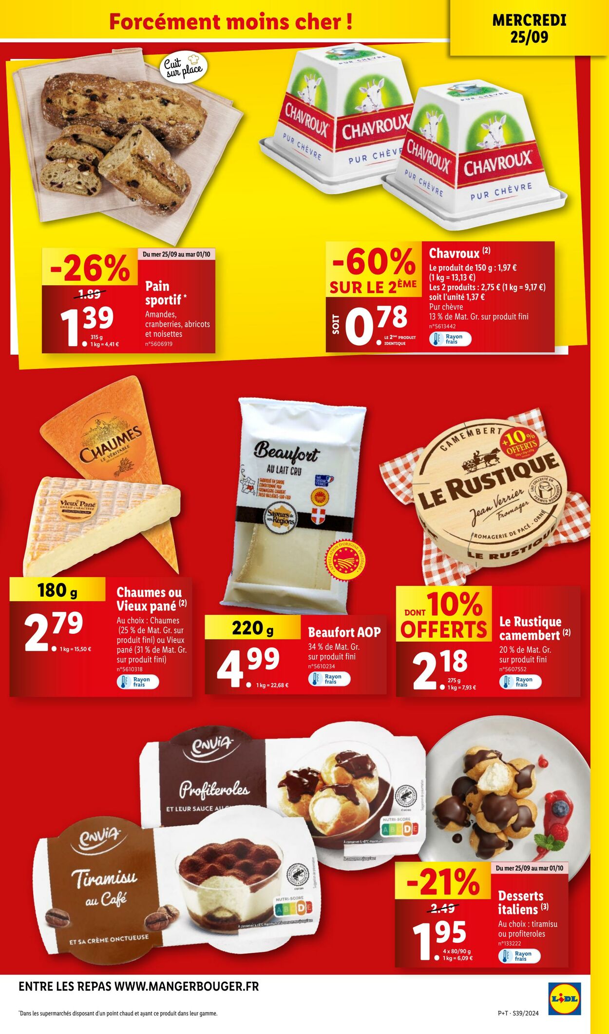 Catalogue Lidl 25.09.2024 - 01.10.2024