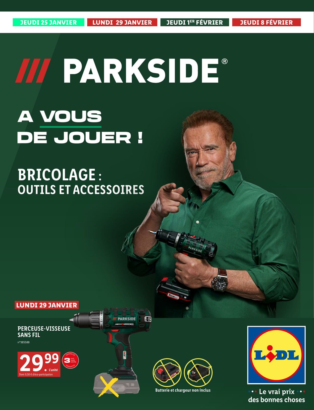 Soldes Chargeur Batterie Perceuse Parkside - Nos bonnes affaires de janvier