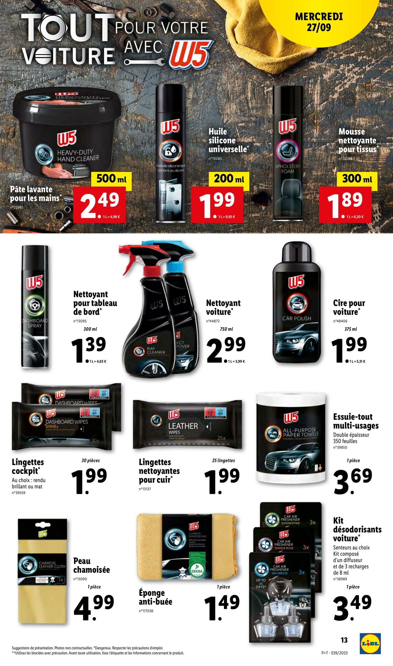 Catalogue Lidl 27.09.2023 - 03.10.2023