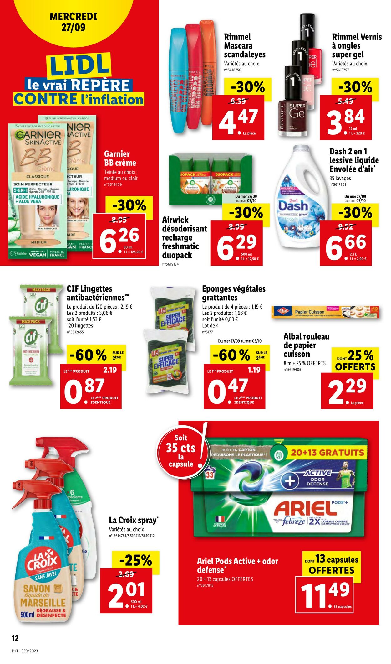 Catalogue Lidl 27.09.2023 - 03.10.2023