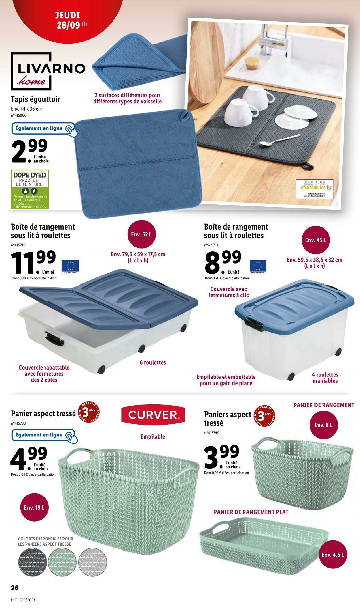 Catalogue Lidl 27.09.2023 - 03.10.2023