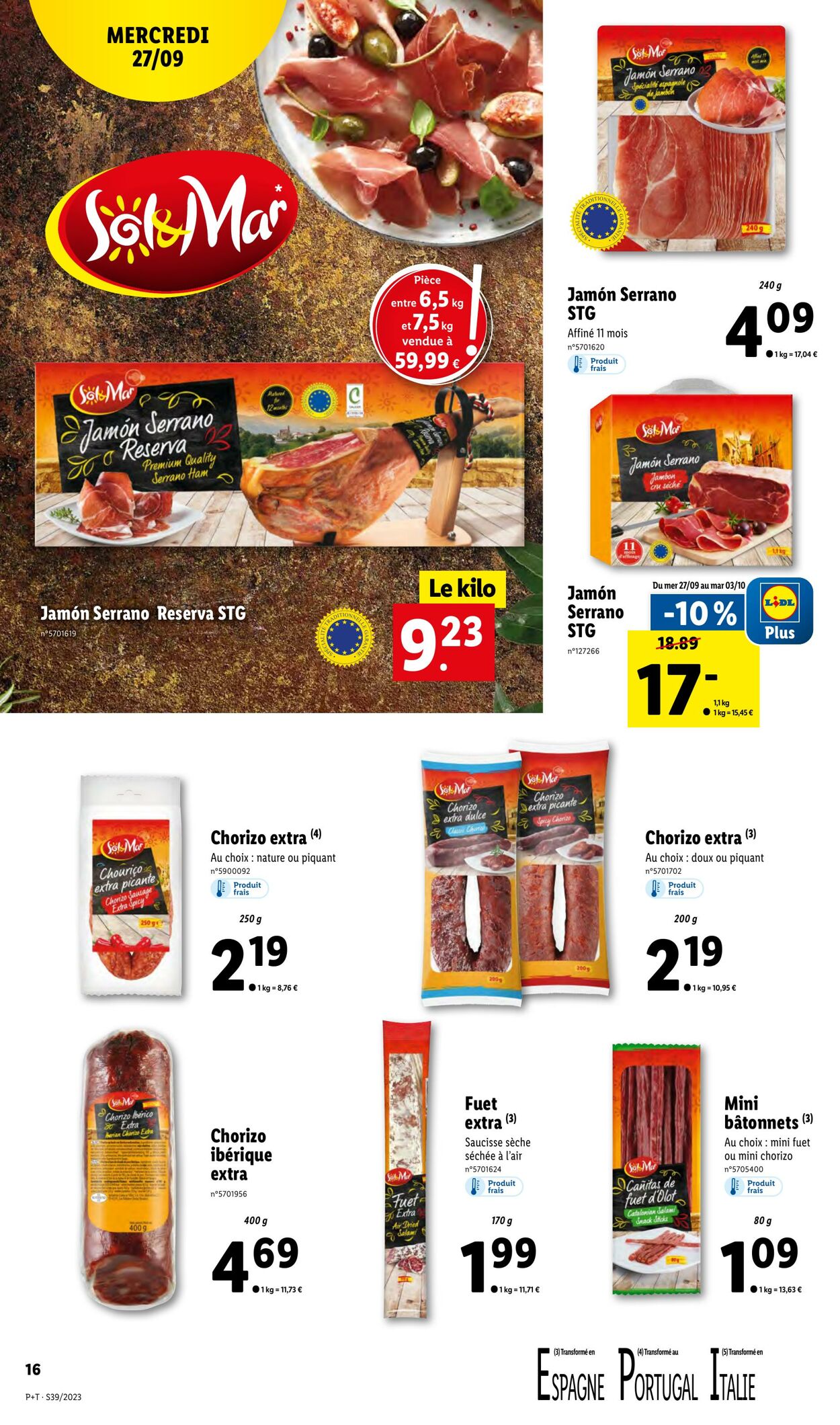 Catalogue Lidl 27.09.2023 - 03.10.2023