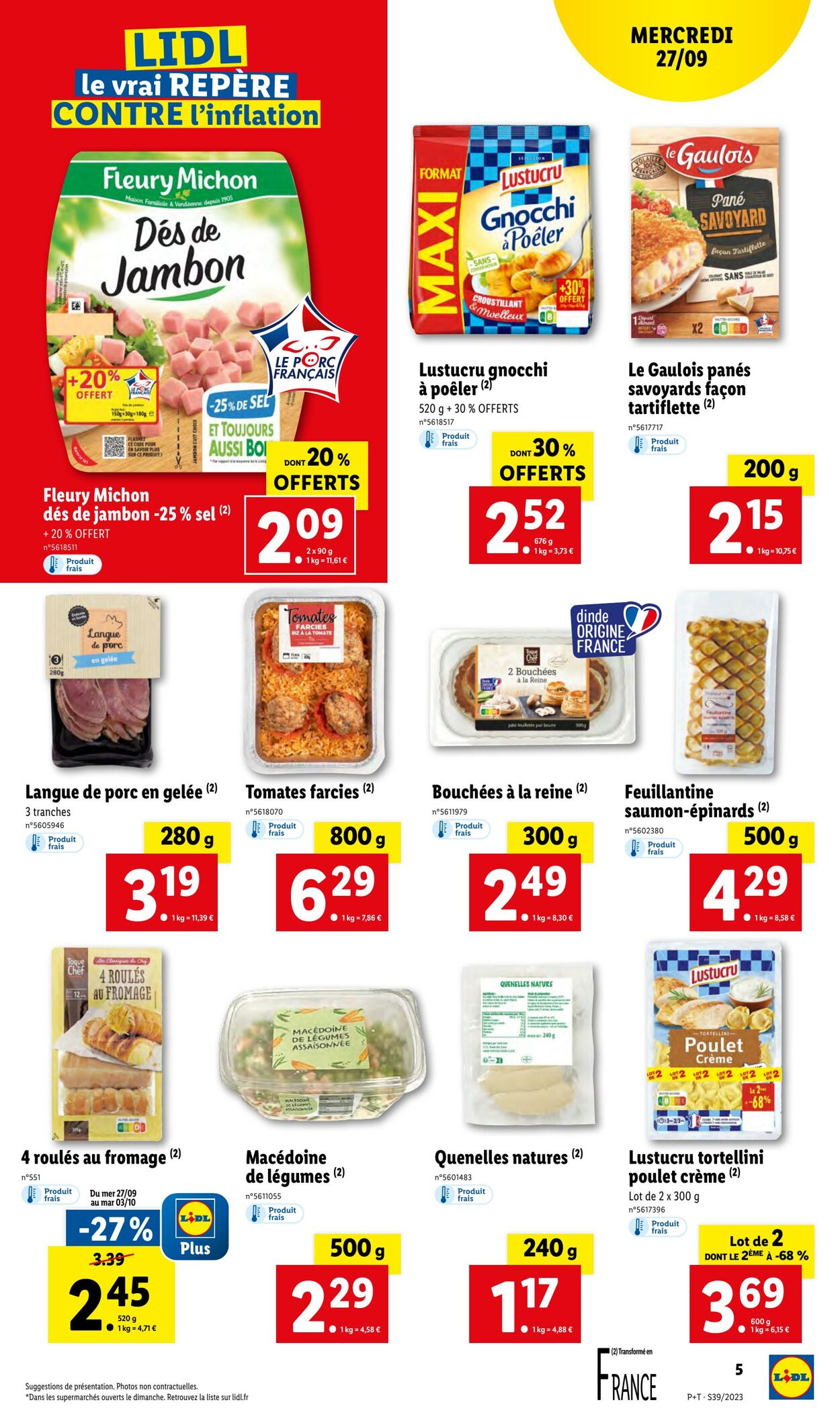 Catalogue Lidl 27.09.2023 - 03.10.2023