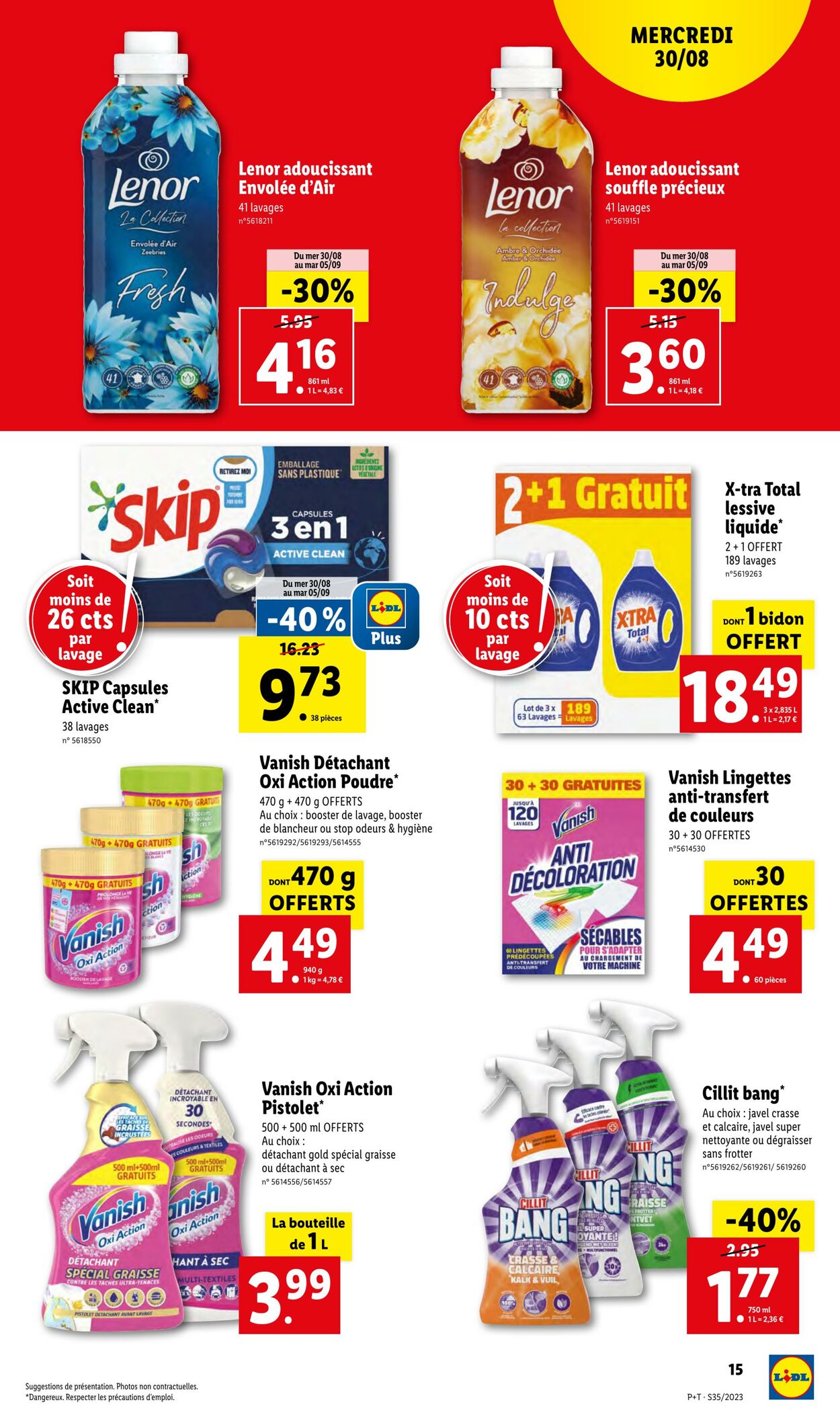 Catalogue Lidl 30.08.2023 - 05.09.2023