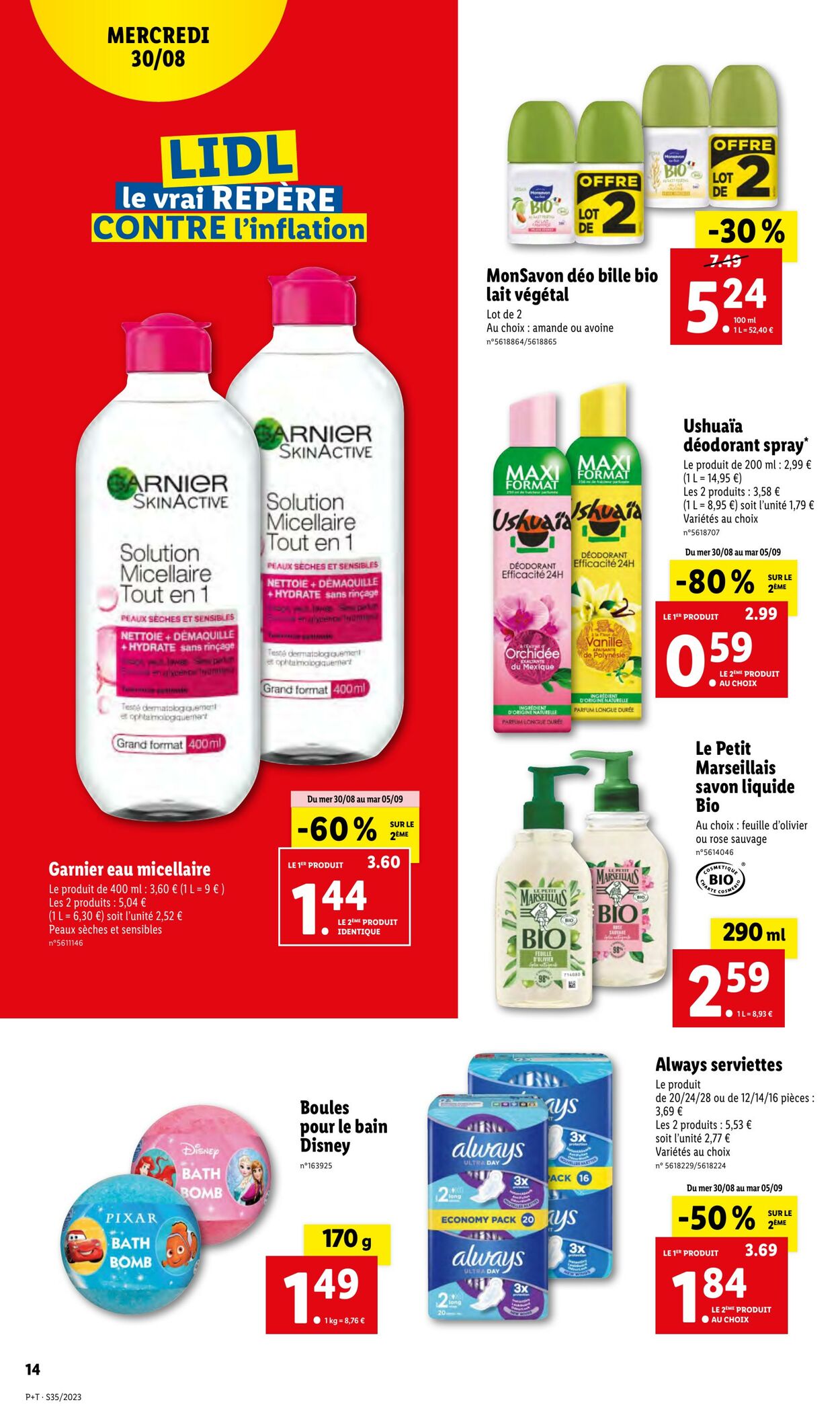 Catalogue Lidl 30.08.2023 - 05.09.2023