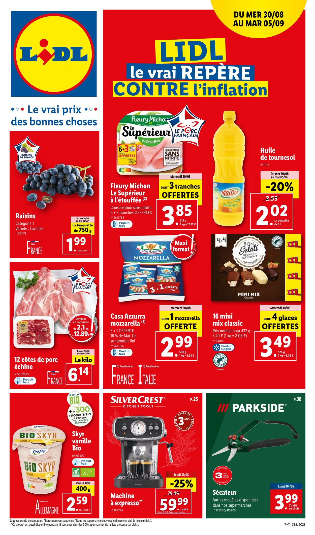 Catalogue Lidl 30.08.2023 - 05.09.2023