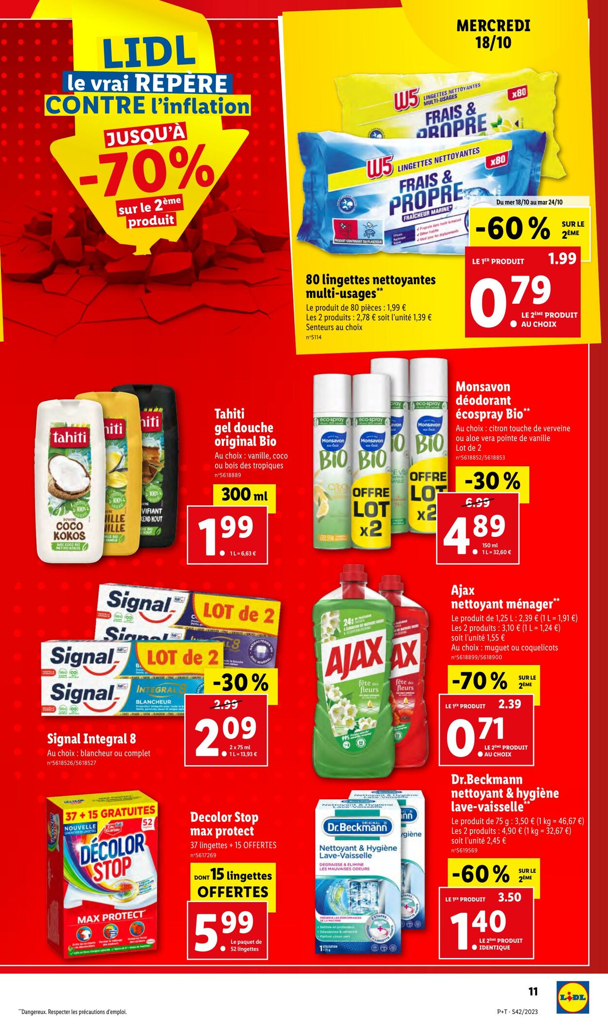 Catalogue Lidl 18.10.2023 - 24.10.2023