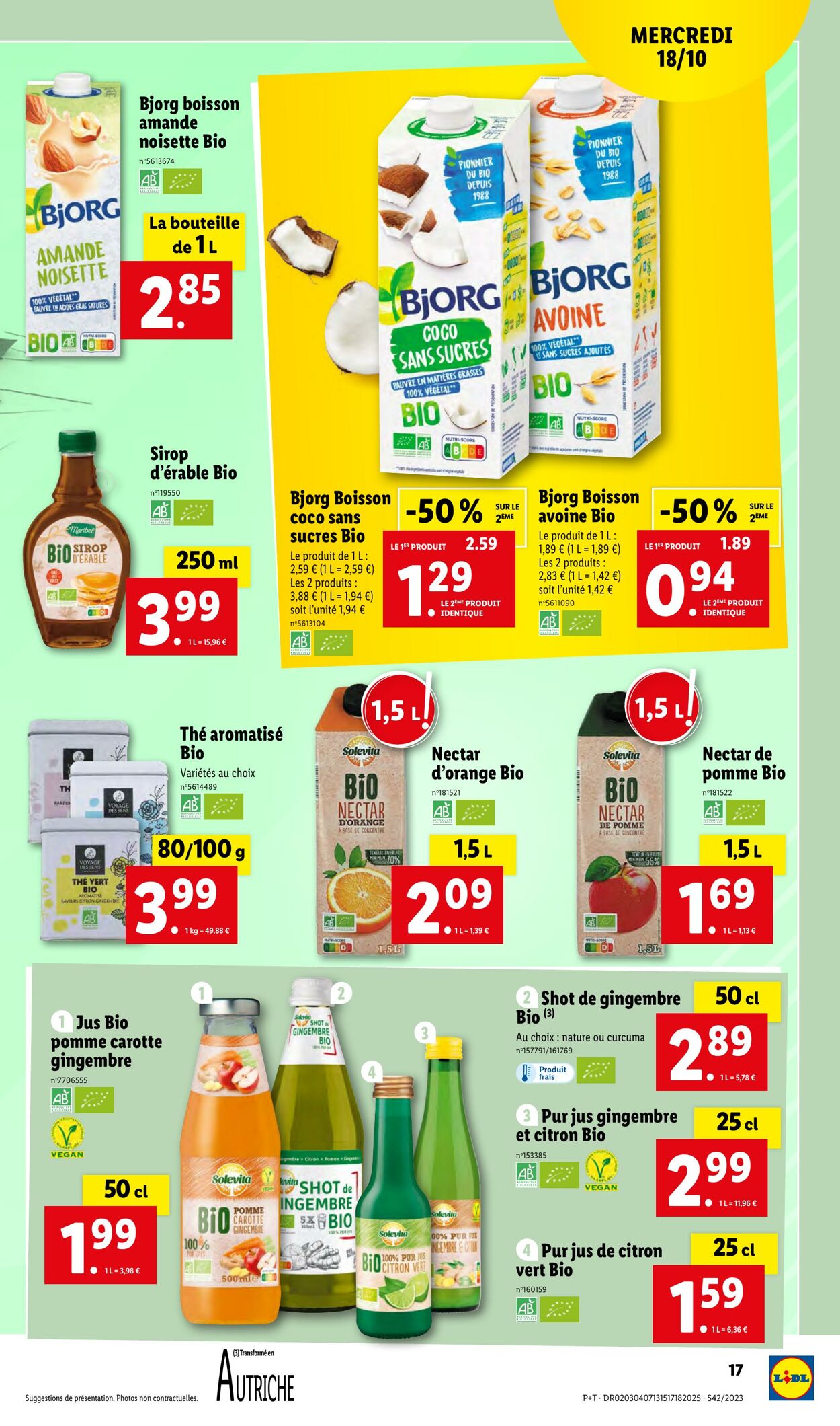 Catalogue Lidl 18.10.2023 - 24.10.2023