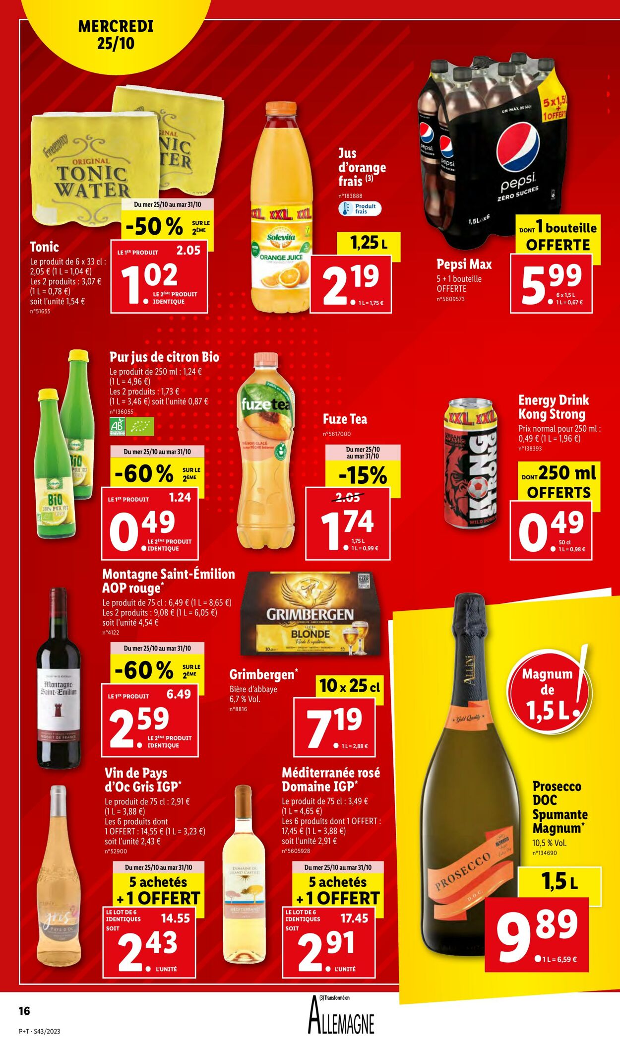 Catalogue Lidl 25.10.2023 - 31.10.2023