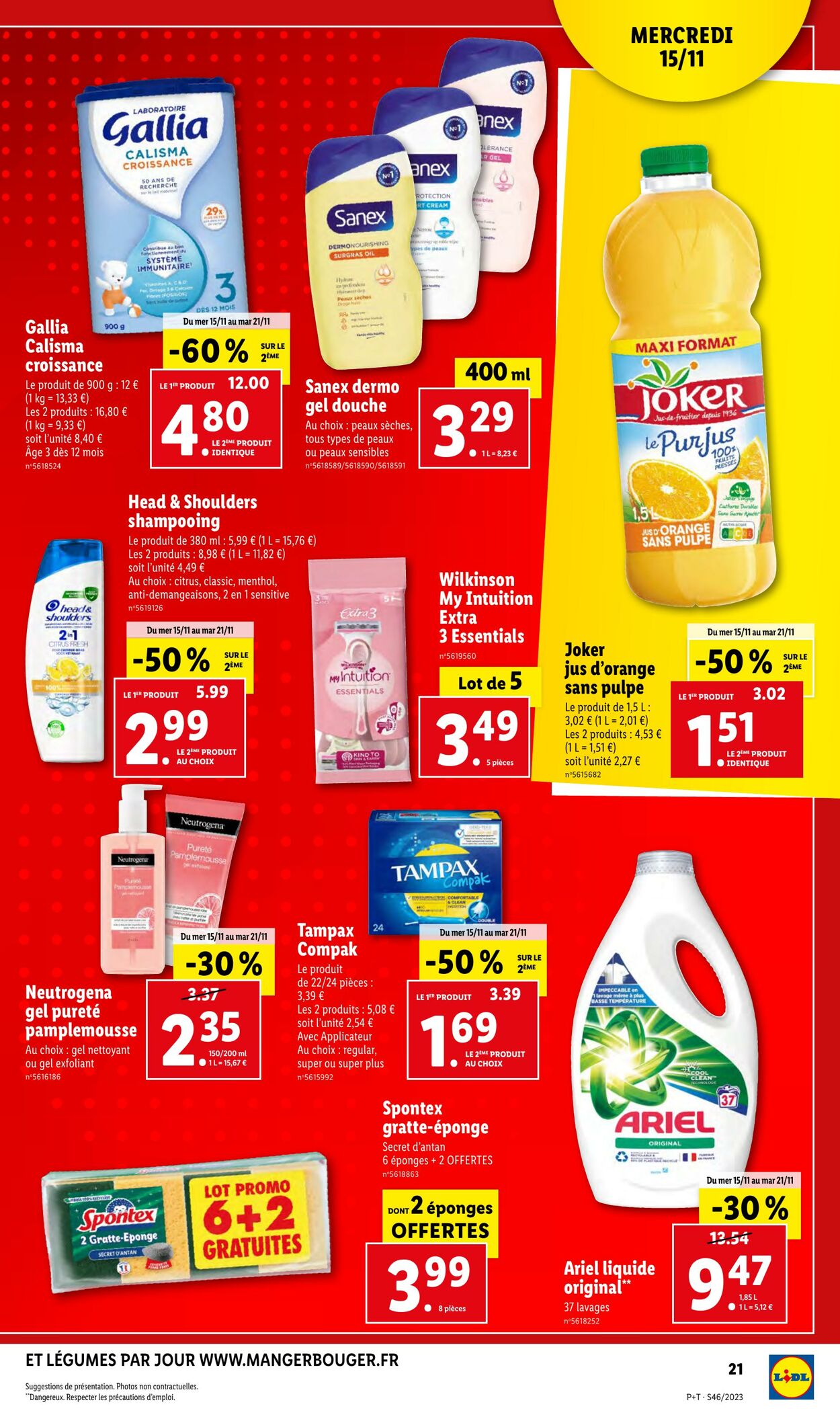 Catalogue Lidl 15.11.2023 - 21.11.2023