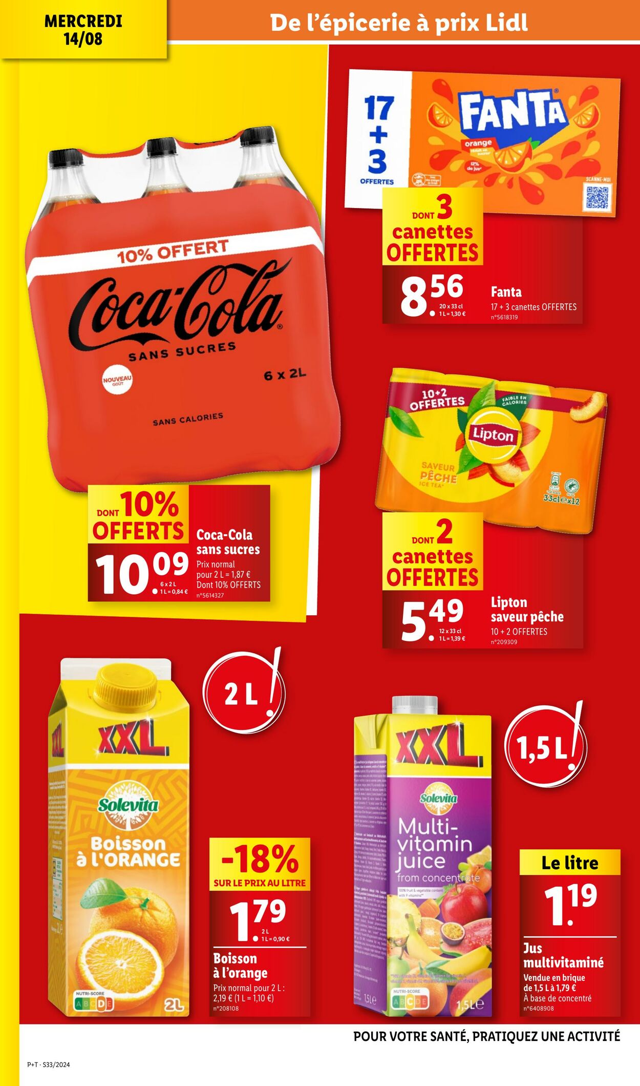 Catalogue Lidl 14.08.2024 - 20.08.2024