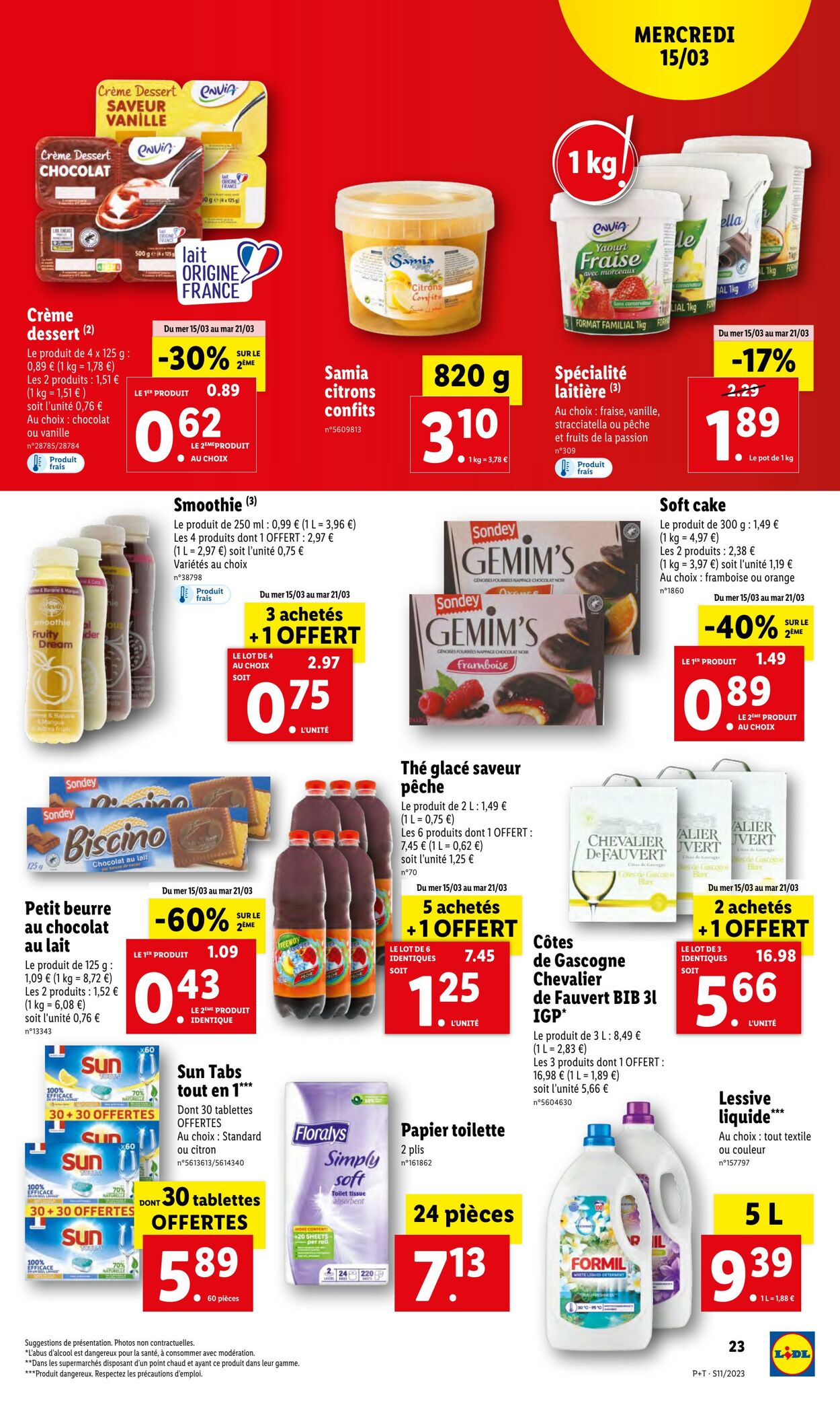 Catalogue Lidl 15.03.2023 - 21.03.2023